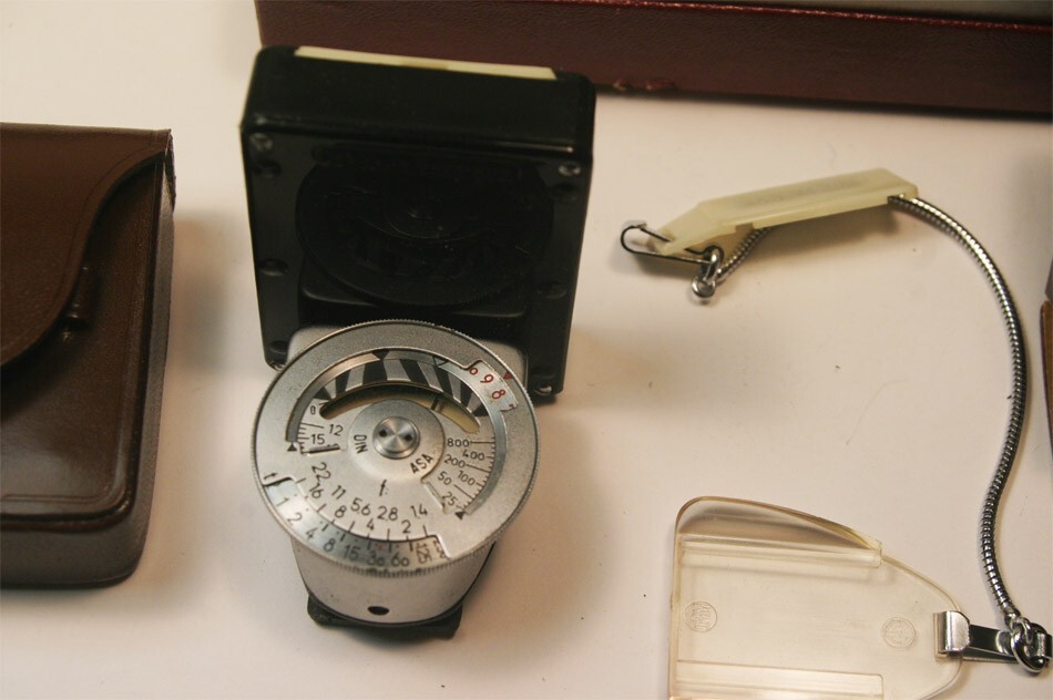 Leica Meter 3 Shoe Mount & hand held with Incident Attachment in Box
