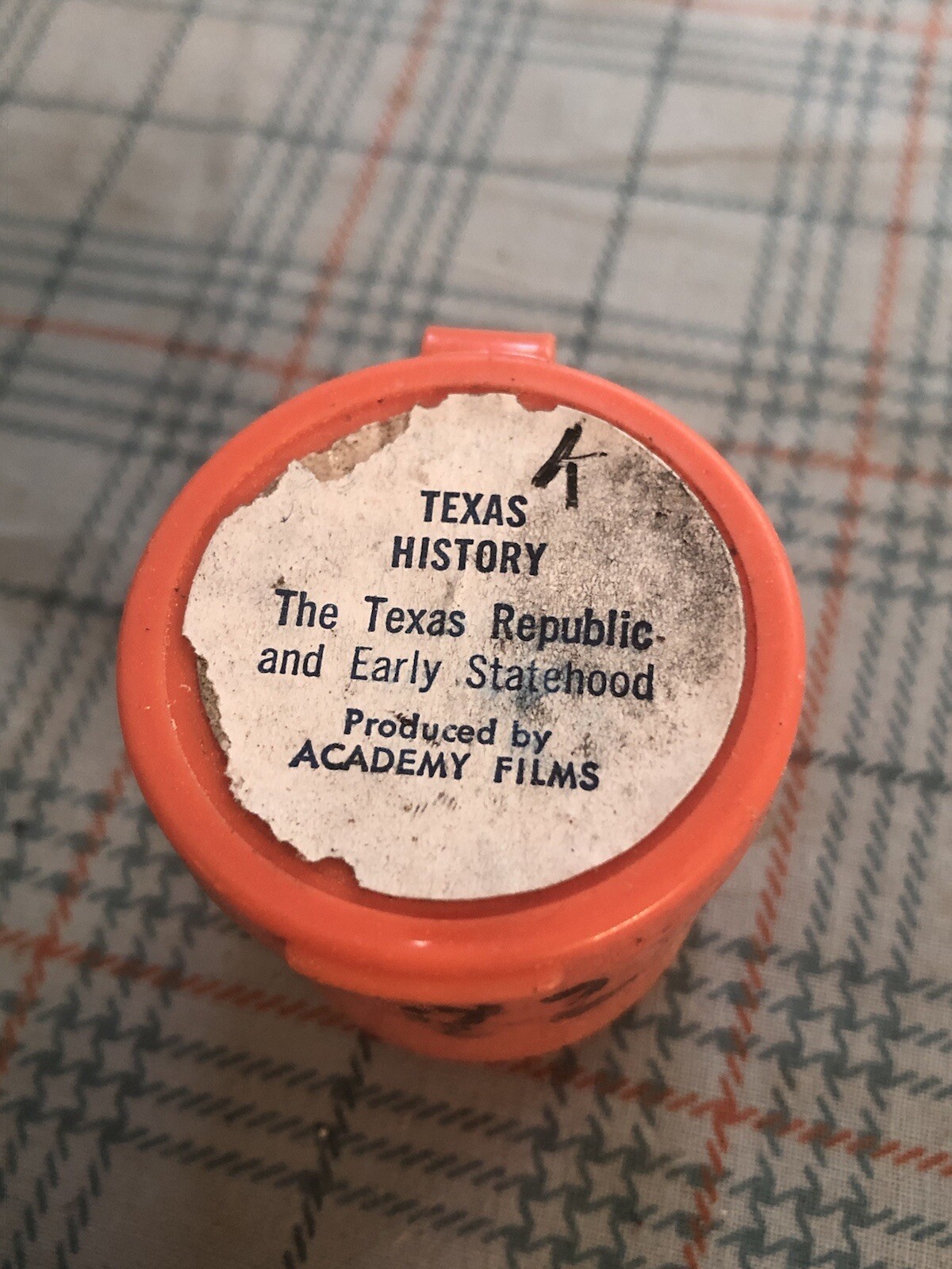 Vtg Film Canisters Plastic With Lids Orange Black Texas Academy Lot Of 55 *AS IS