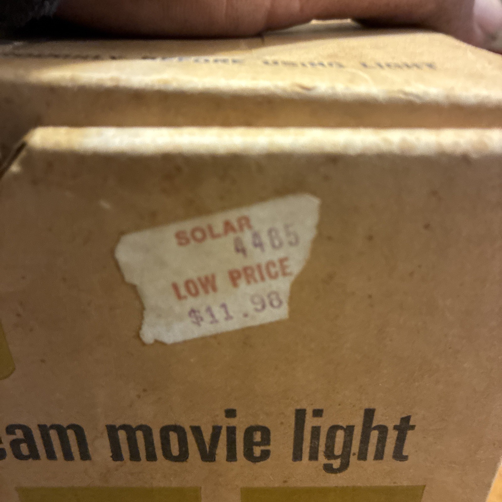 VINTAGE KENCO SUPER 8 SEALED BEAM MOVIE LIGHT MODEL 875-N UNIVERSAL TOP MOUNT
