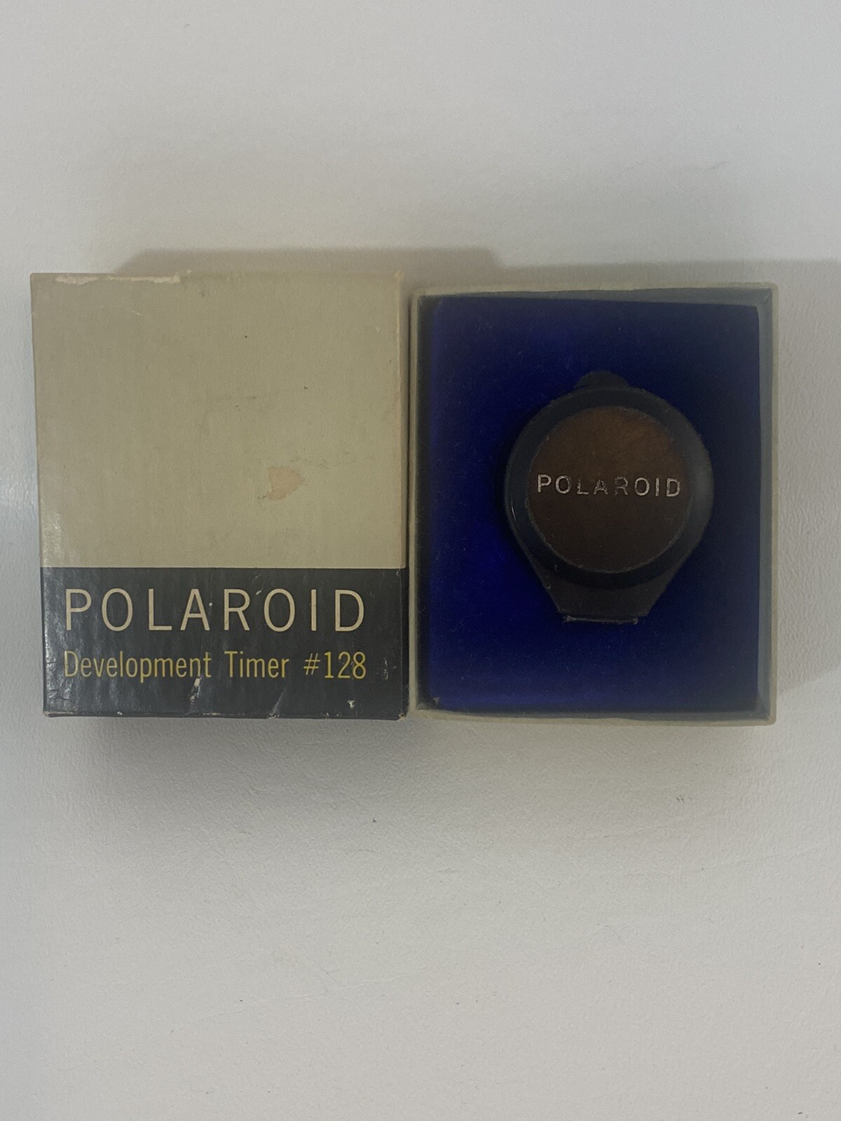 Polaroid Model 128 Development Timer with Snap Case Holder & Box TESTED Works