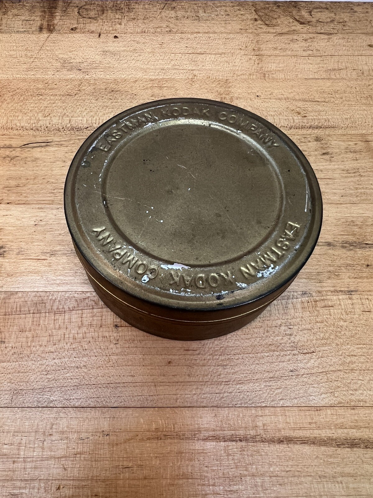 Vintage Eastman Kodak Film Company Canister 3.75″ Reel Storage Tin Advertising