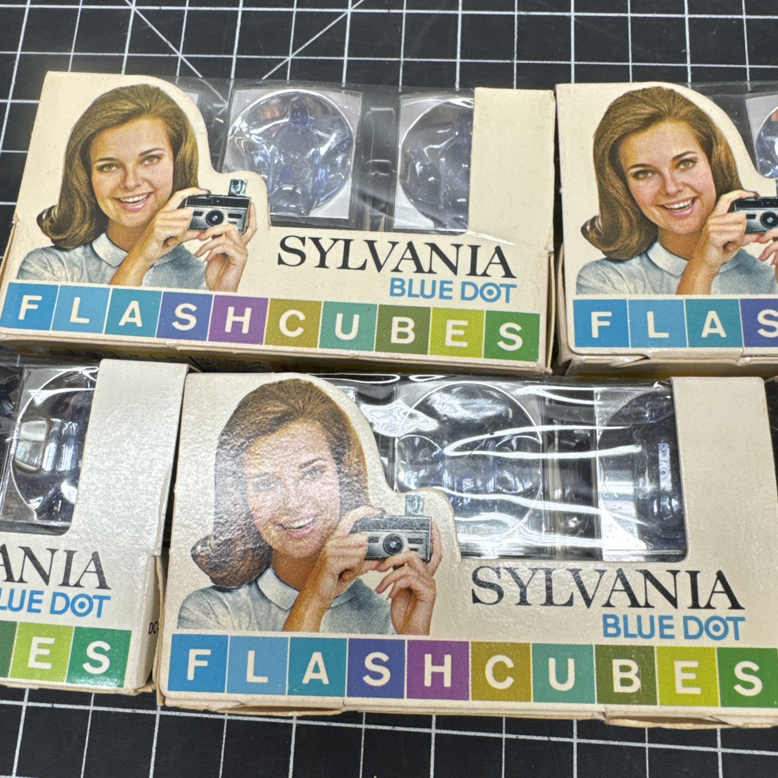 Original Sylvania Blue Dot Flash Cubes – 3 Pack – Lot of 6, New in Package H2