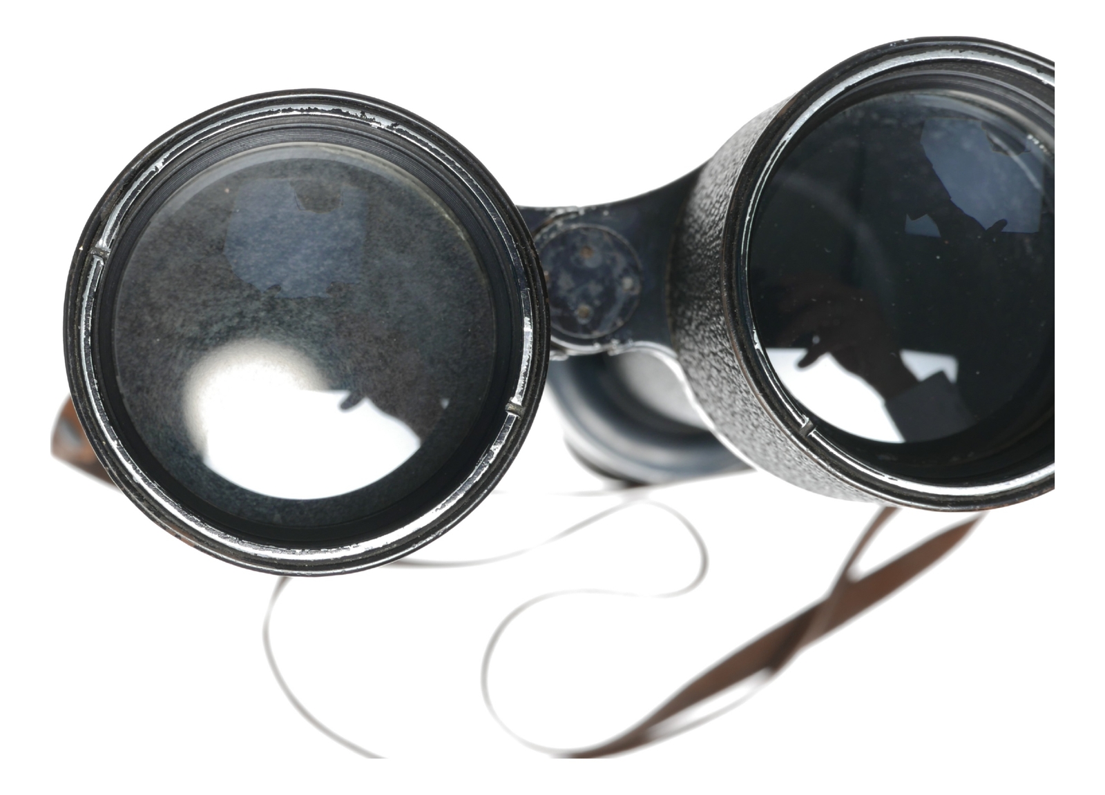WWI Carl Zeiss Jena Delfort Binoculars 18×50 Original Leather Strap cased