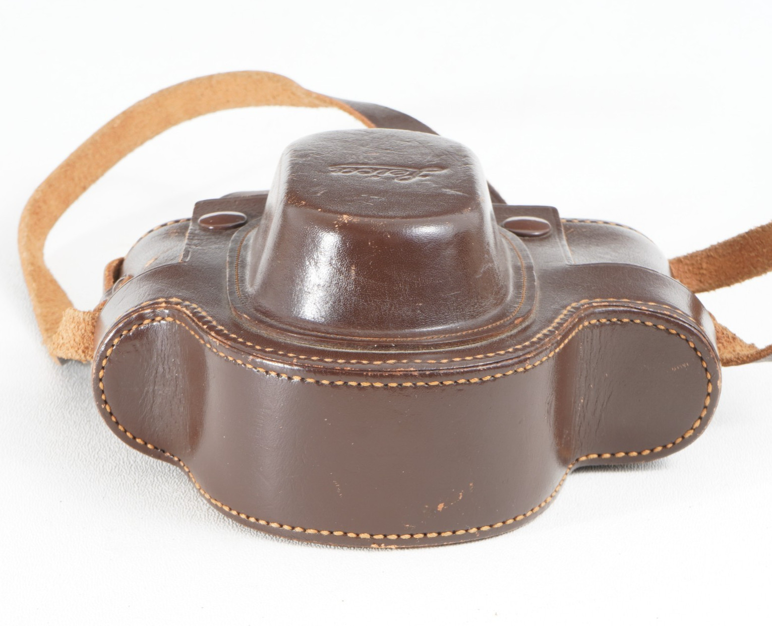 -LEICA EVERREADY LEATHER CASE EFGOO FOR LEICA IIIc and IIIF W/ VIOOH Finder
