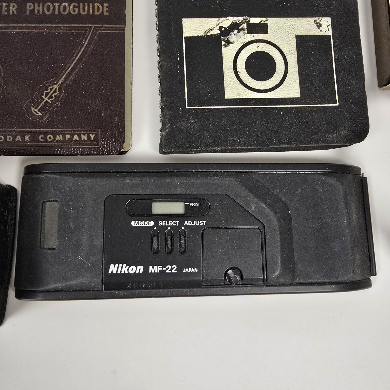 HUGE Lot of VINTAGE Nikon & Kodak Photography Equipment Gear Filters Hoods Flash