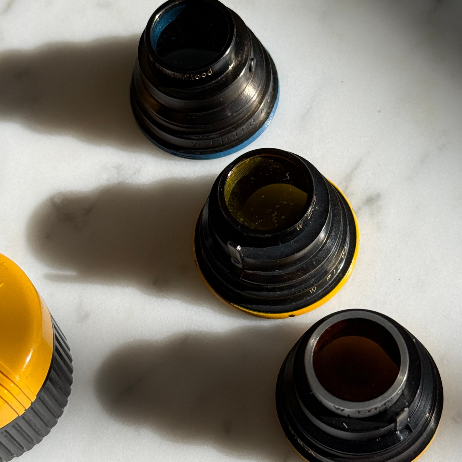 Vintage Kodak 16mm Cine Wratten Lens Filters – CK3, Daylight, & Photoflood w Box