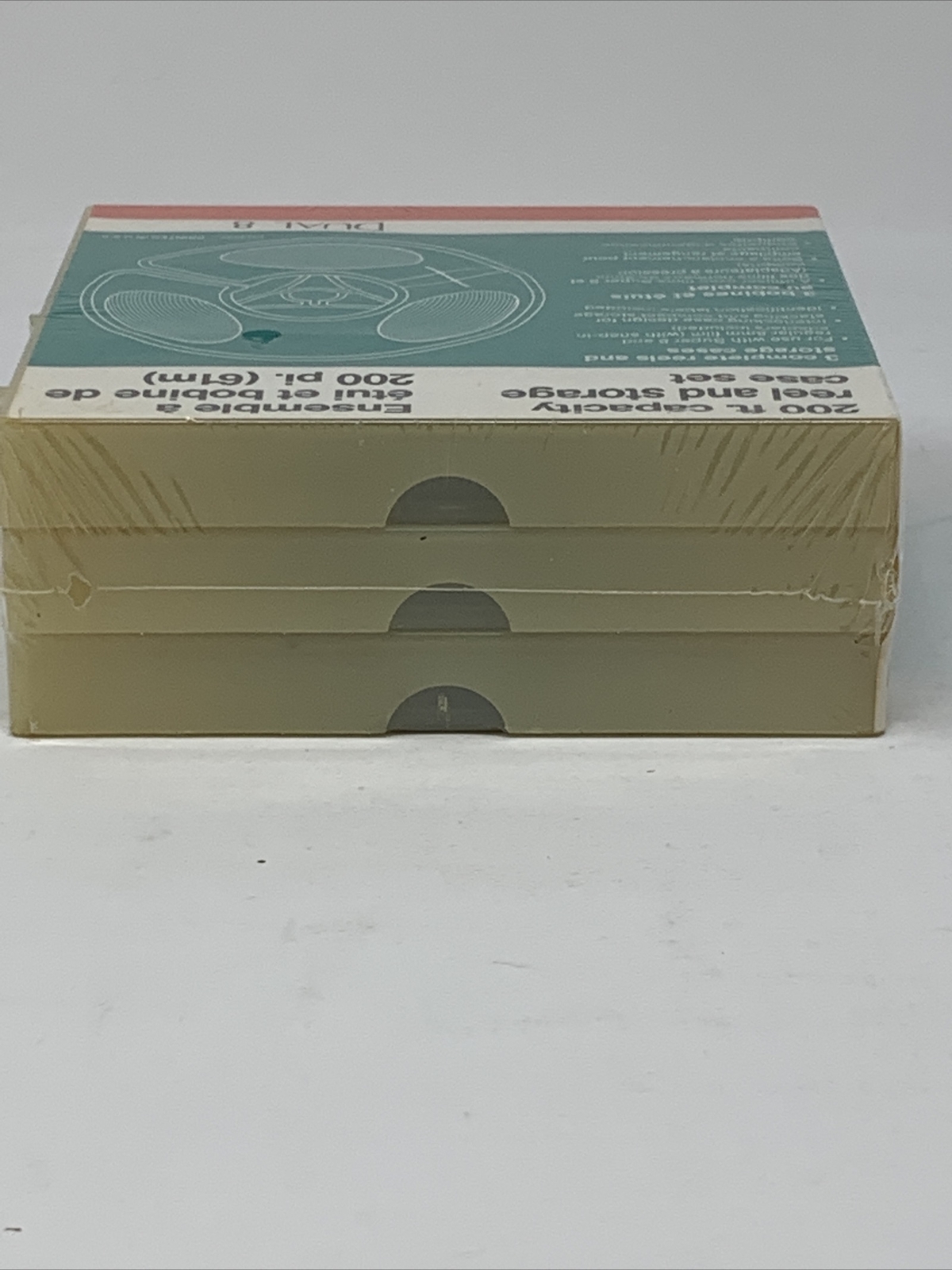 Dual 8 Super 8 & 8mm Reel And Storage Case Set 3 Pack New Sealed 200 Ft Capacity