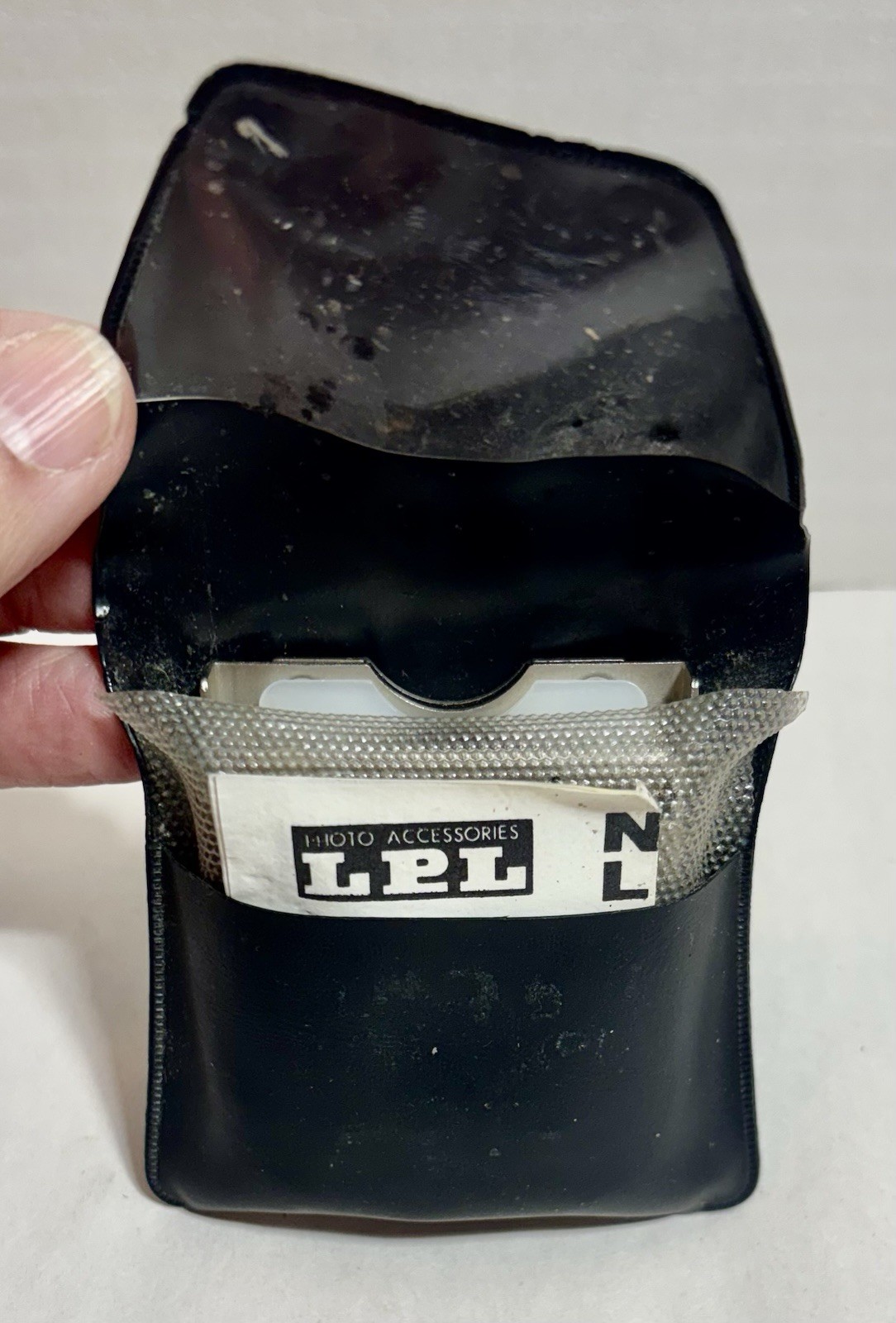 LPL NEGA LUPE Metal Folding Loupe for 35mm Negatives with Pouch & Instructions