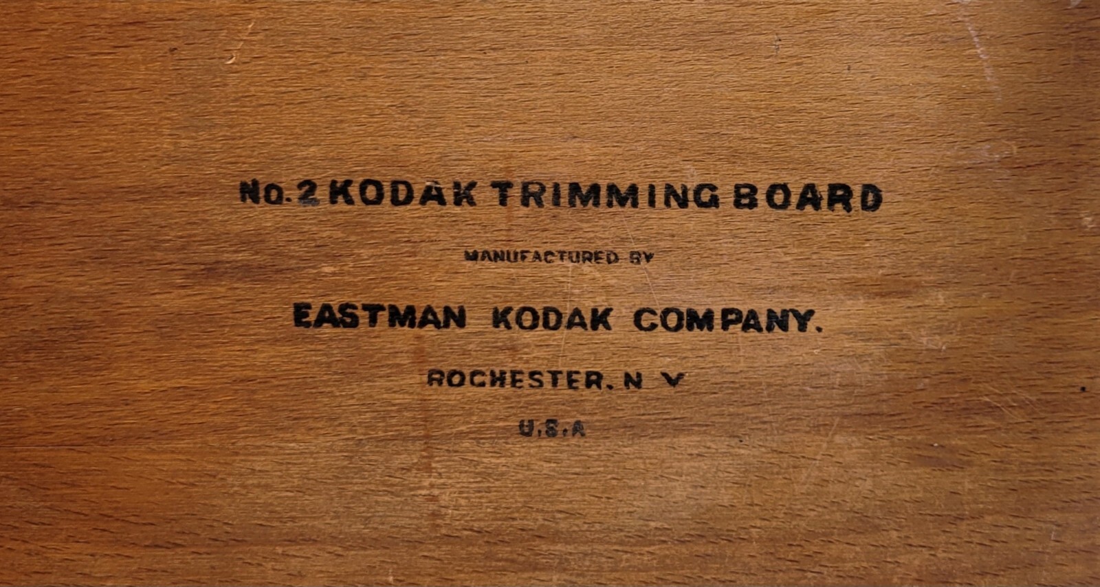 Antique EASTMAN KODAK No. 2 Trimming Board with Cutting Handle