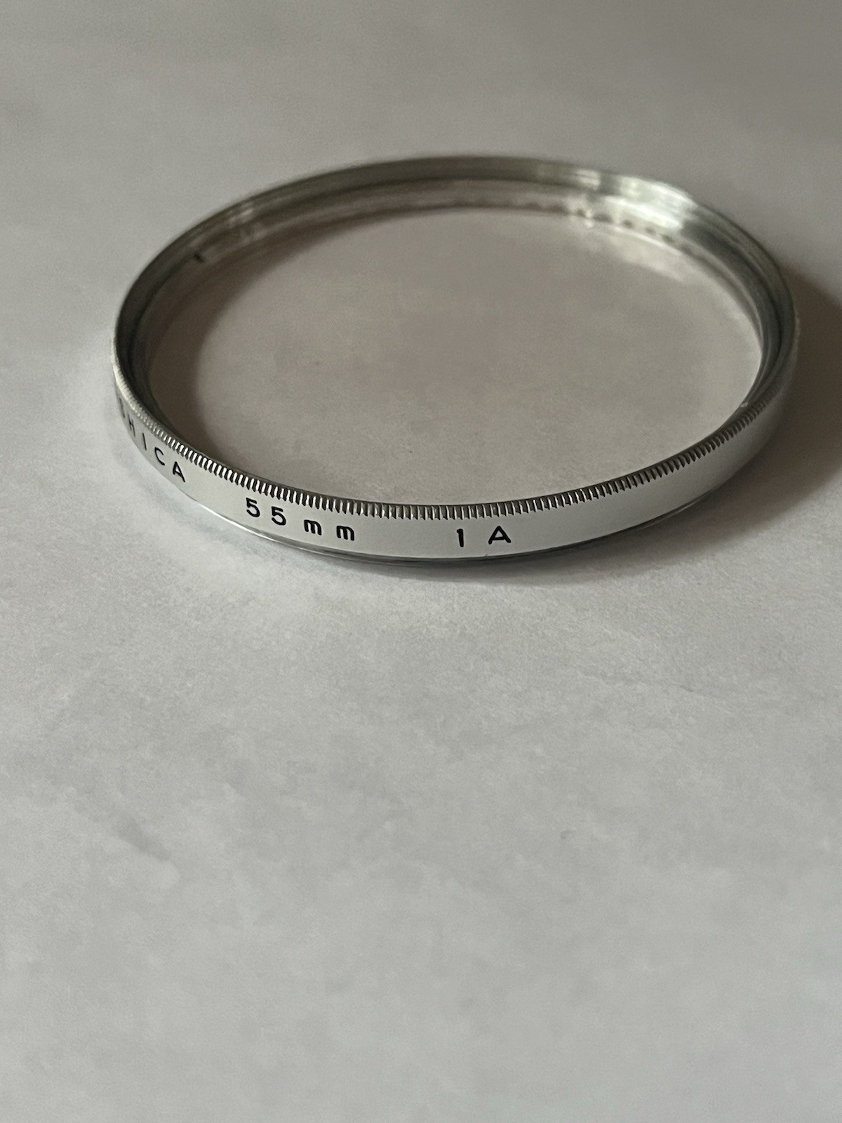 Yashica 1-A Lens Filter 55mm Silver Made in Japan Vintage 1a