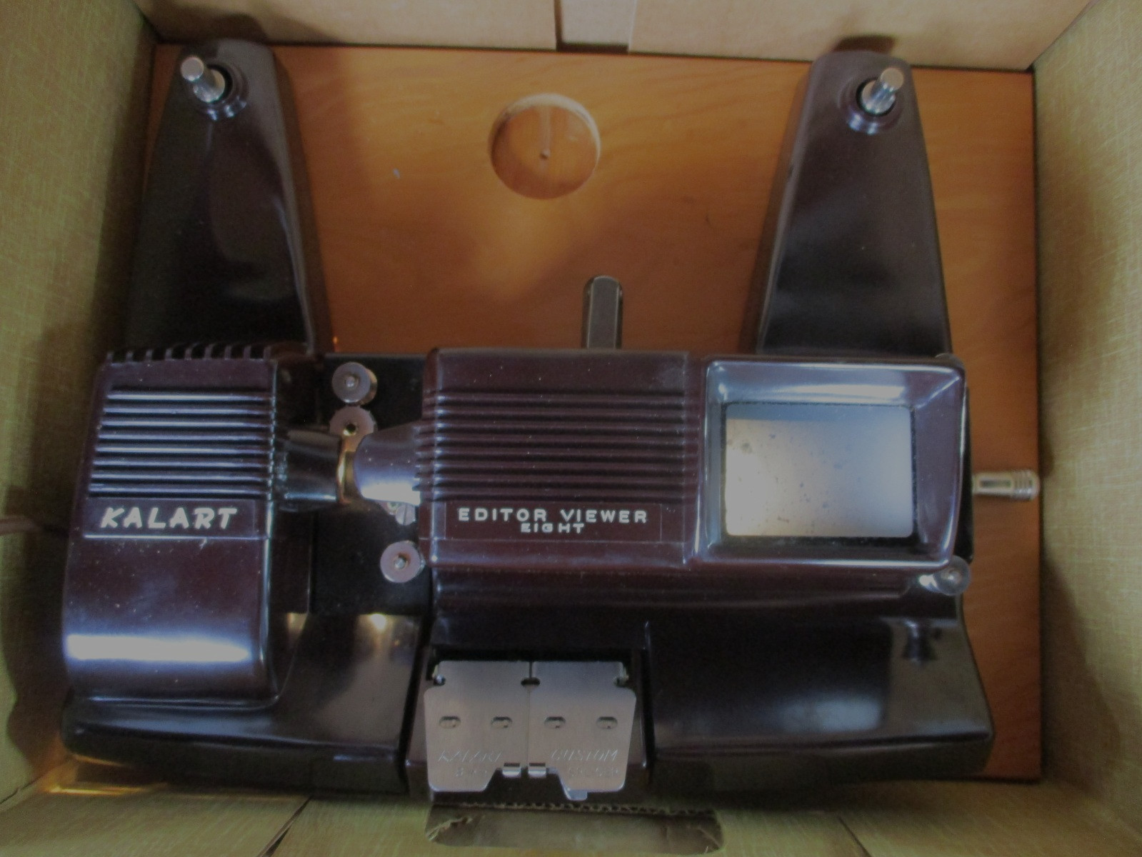 Kalart 8mm Film Movie Editor Viewer Eight w Original Box 1960’s Tested=Good