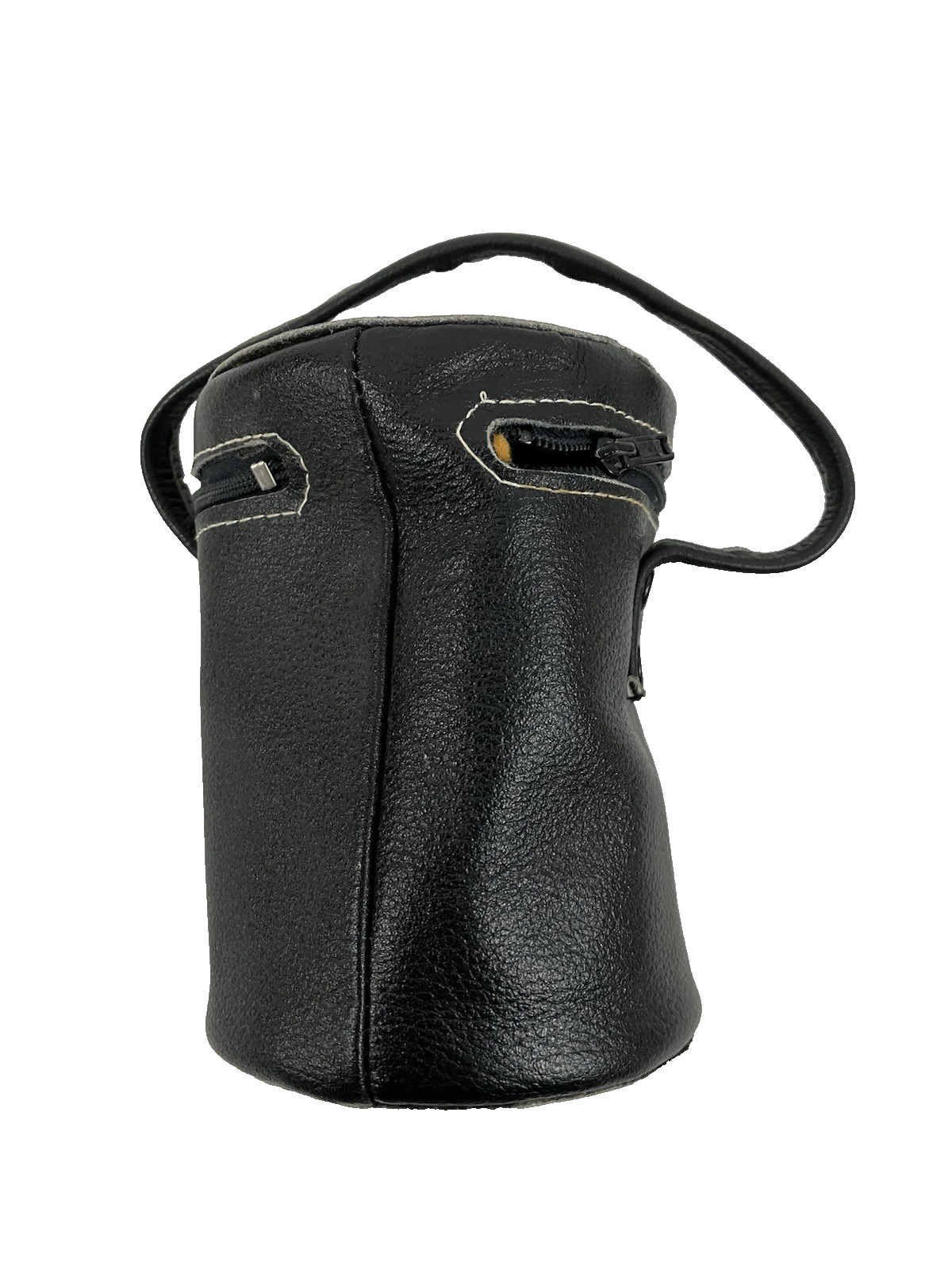 Vintage Lentar Lens Case Black Leatherette Strap Replacement Camera Lens Case