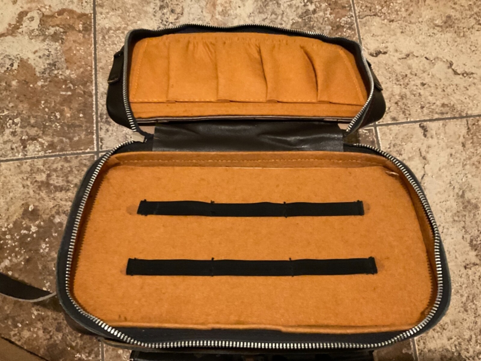 VINTAGE CAMERA BAG JAPANESE BROWN LEATHER