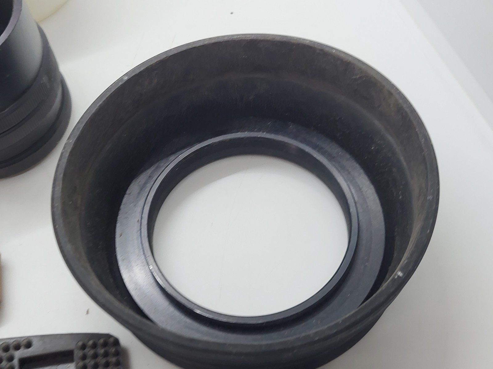 Vintage photography accessories: Extension rings shutter release cable lens hood