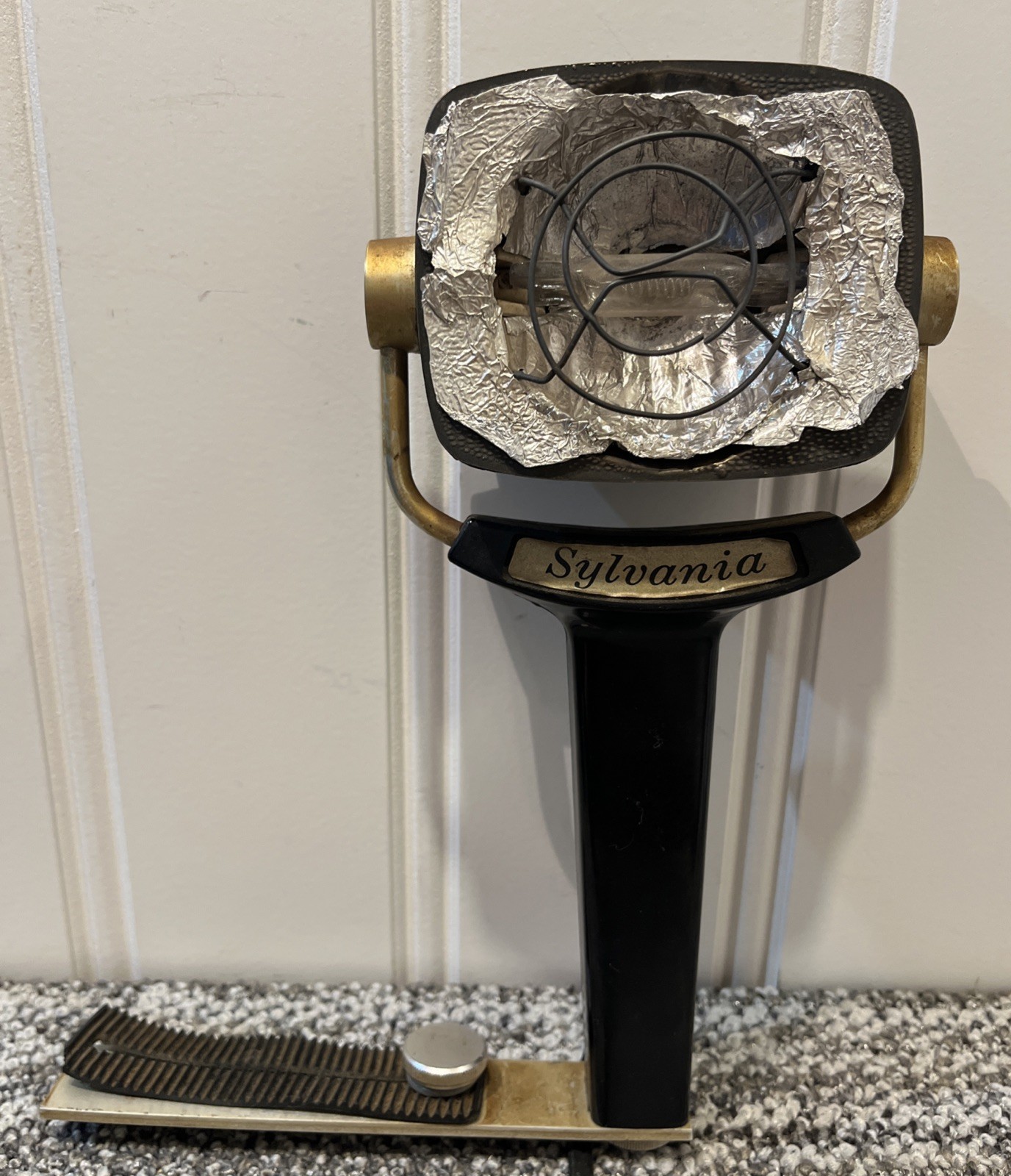 VTG Sylvania Original Sun Gun 1 Movie Light SG w/ Original Bracket Works No Len