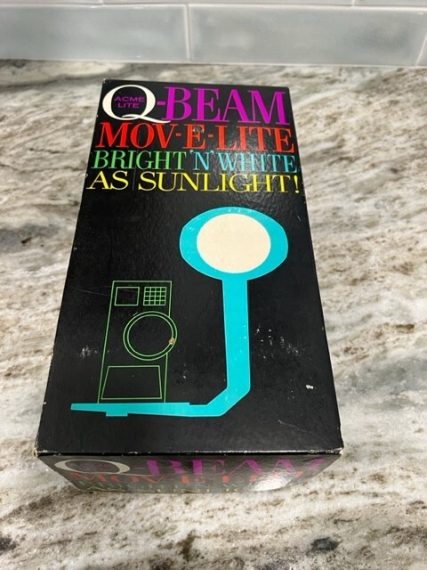 Vintage Camera Light Acme Lite Q-Beam Movie Light in Box WORKS