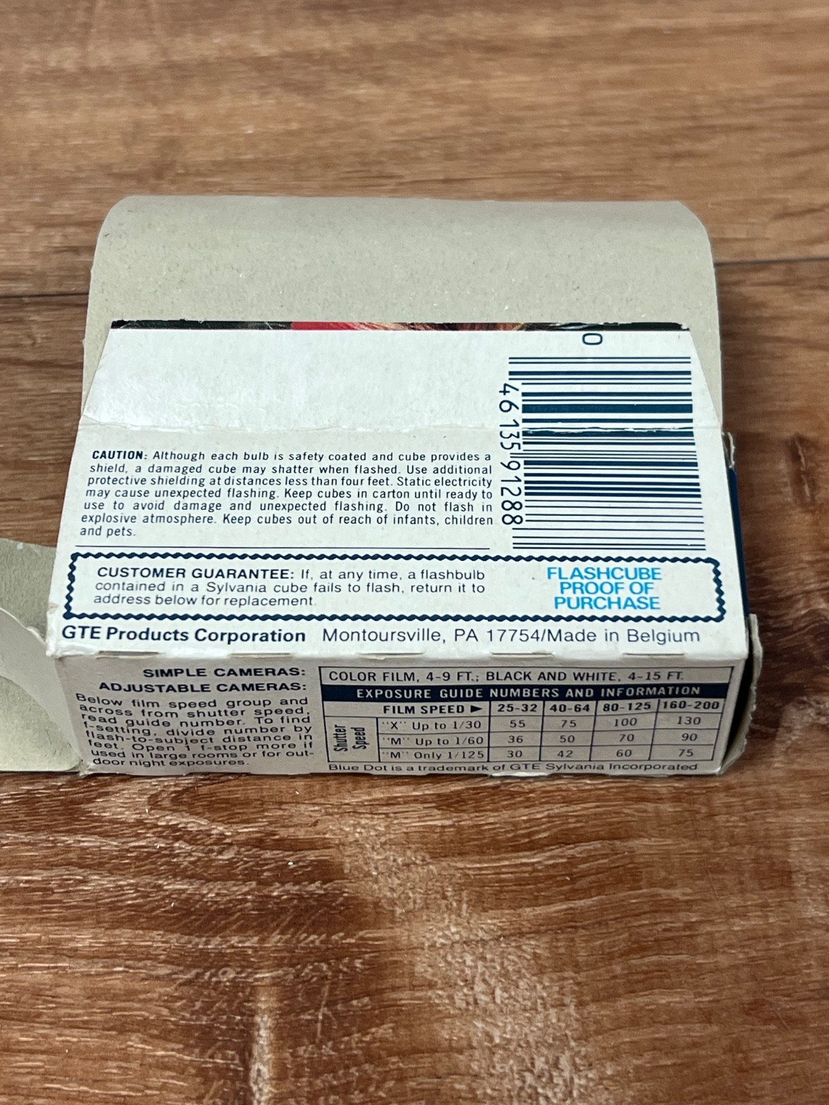 Sylvania Blue Dot Vintage Flashcubes 91288-0 3 Cubes/12 Flashes New in Box