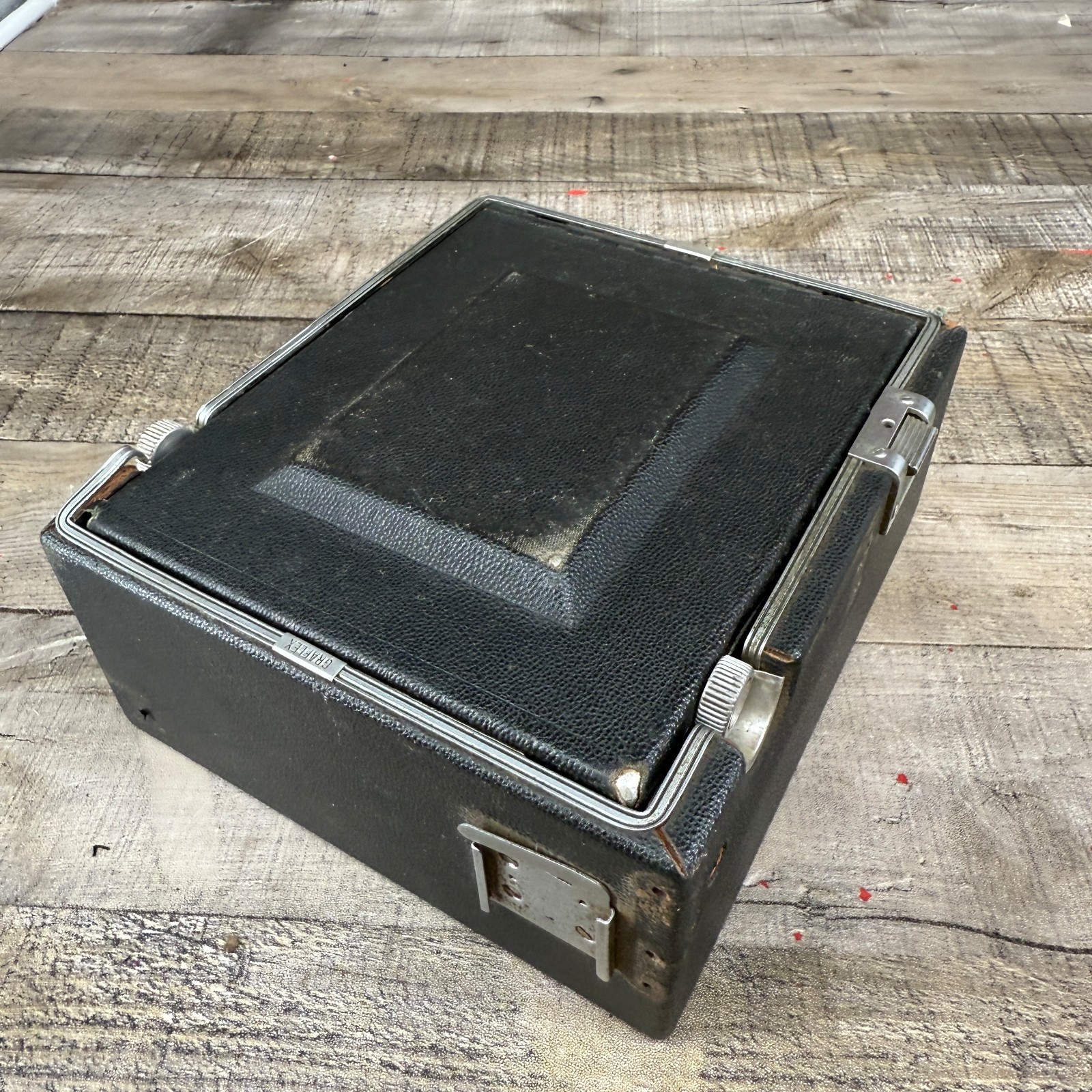 Vintage GraFlex Speed Graphic Press Camera Case Holder Only Doesn’t Close