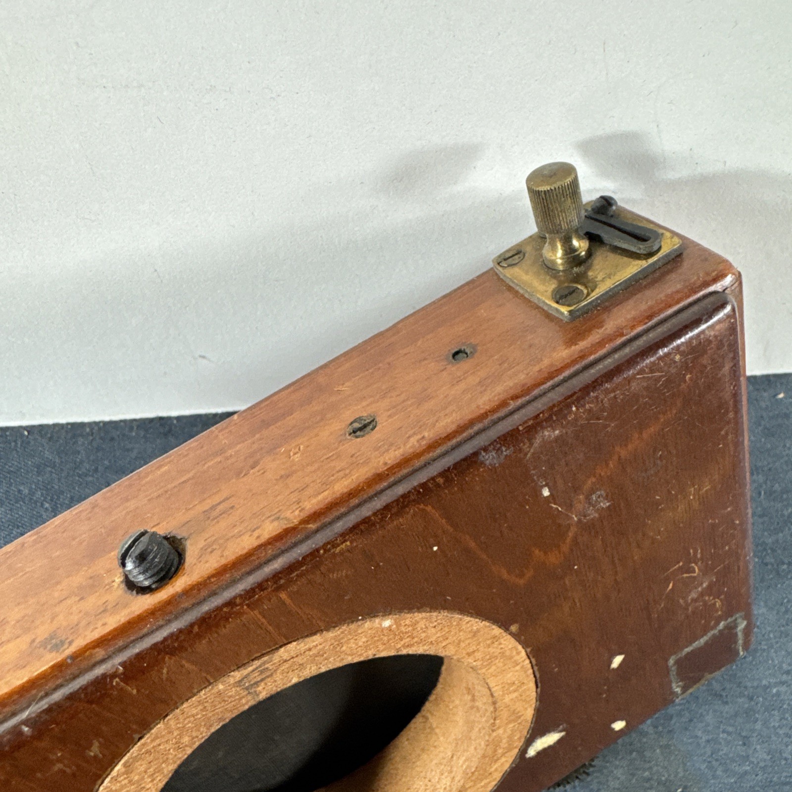 Rare 2.75in Thornton Pickard Extra Rapid Time Shutter Wood Brass For Barrel Lens