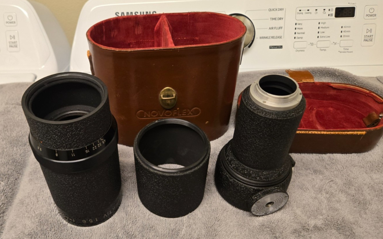 Novoflex fernobjektiv 1:5.6 f=40cm telephoto lens