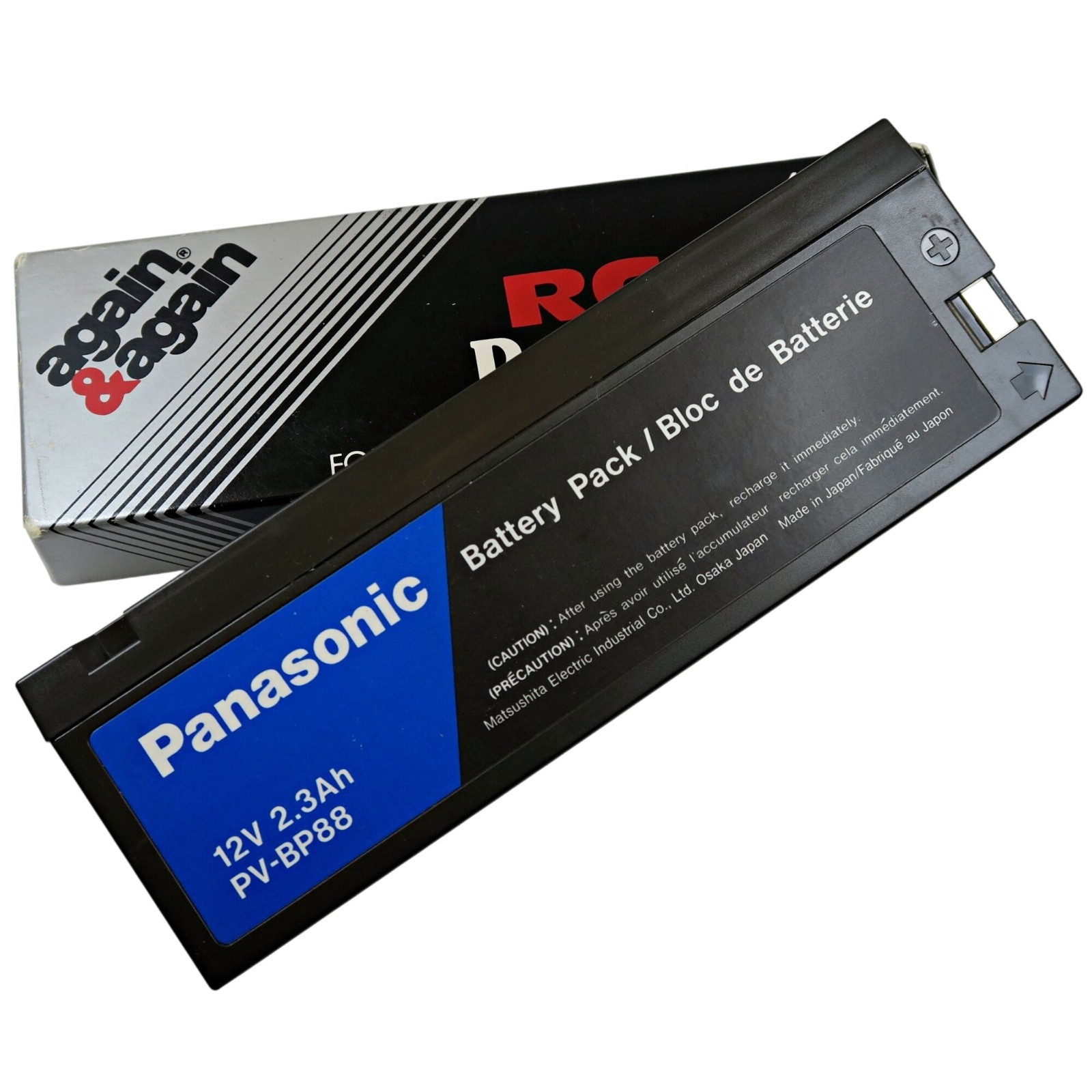 Panasonic PV‑BP88 & RC1220 12V Camcorder Batteries – Untested, With Box