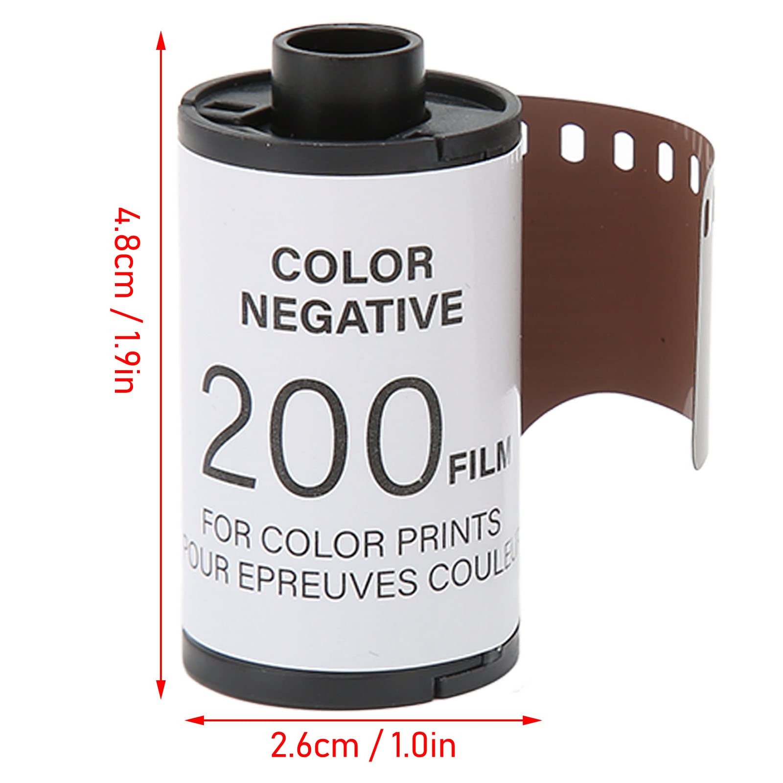 2 PCS 35mm Color Print Film ISO 200 8 Sheets Negative HD For 135 Camera Roll