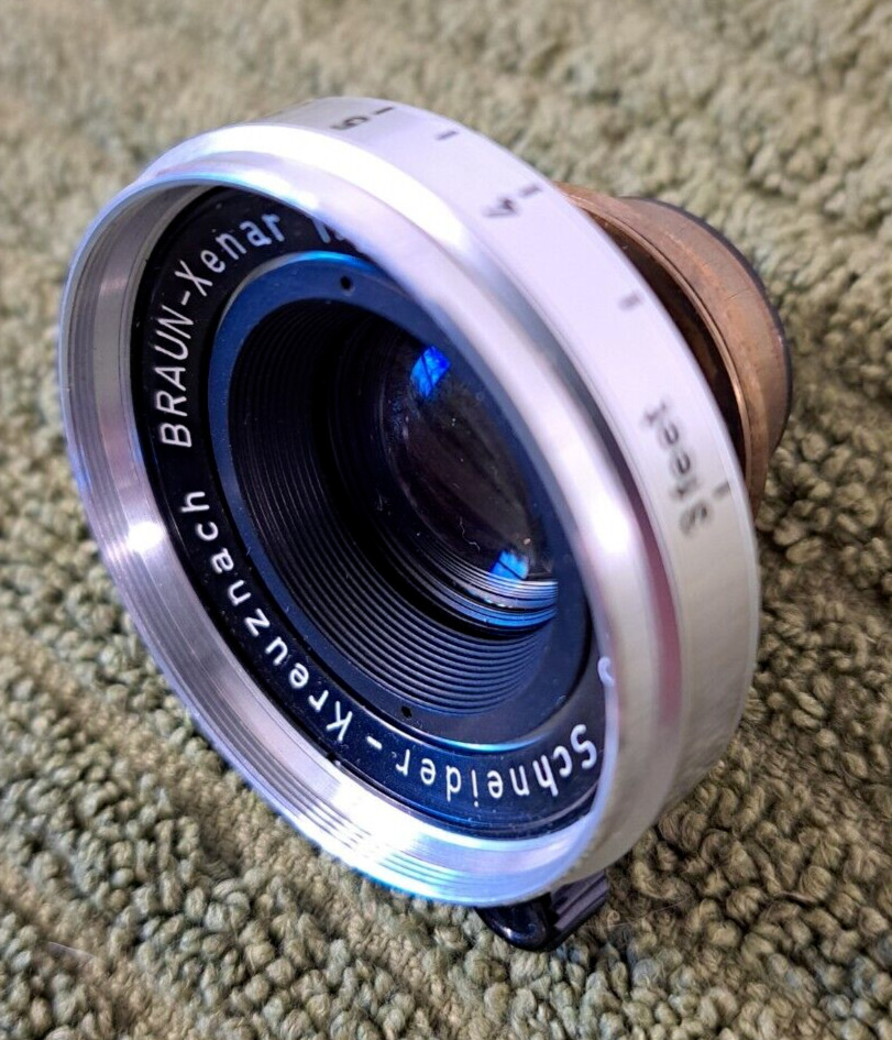 Schneider-Kreuznach BRAUN-Xenar f2.8/50R Compur Lens Front Part Only – Germany