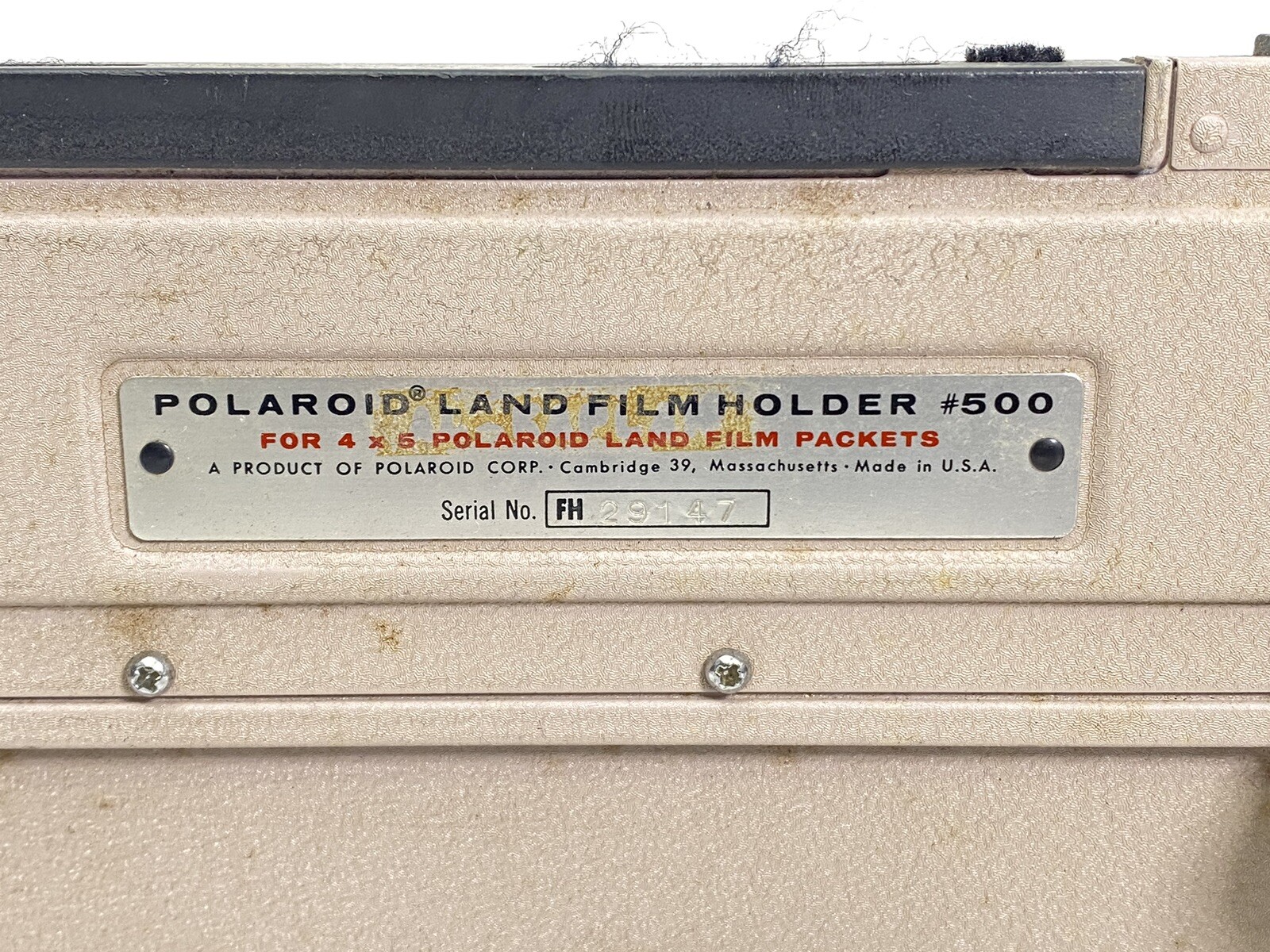 Polaroid Land 4×5 Film Holder #500 for Graflex Speed Graphic Camera – UNTESTED