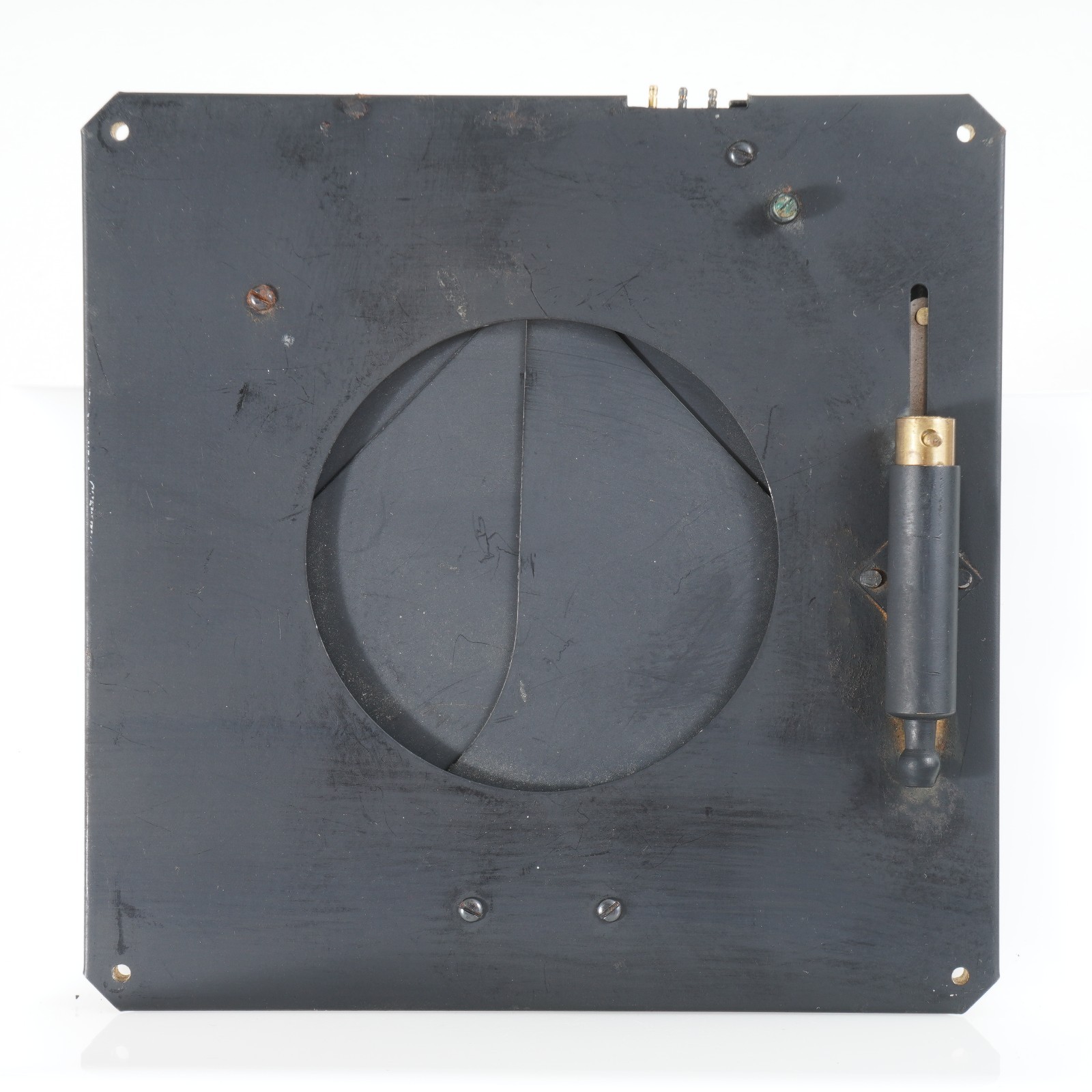 :Packard Ideal No. 6 Sync Shutter Unit – 5¾” Sq. – 3″ Opening