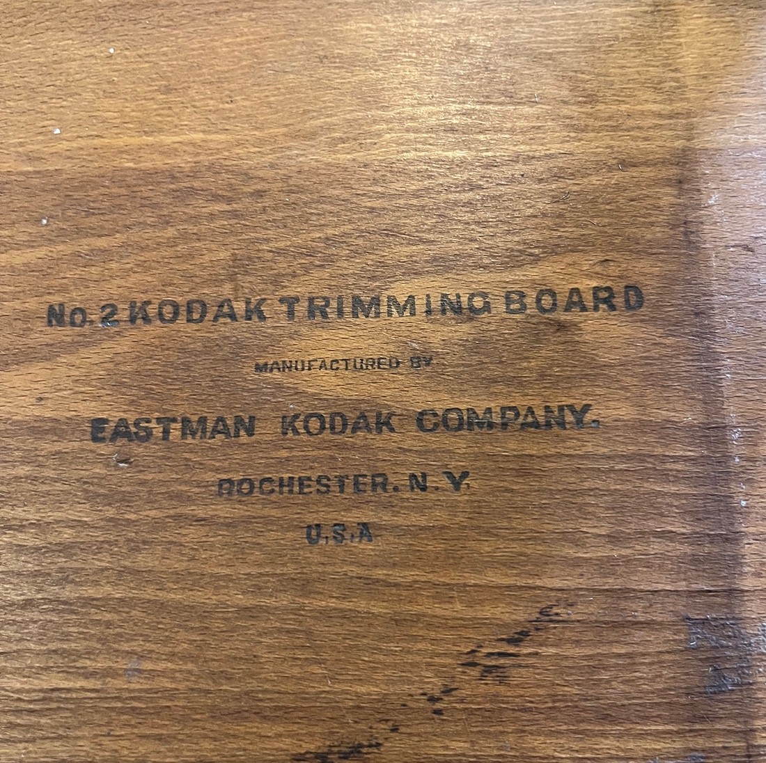 Antique EASTMAN KODAK No. 2 Trimming Board with Cutting Handle 1920’s Made USA