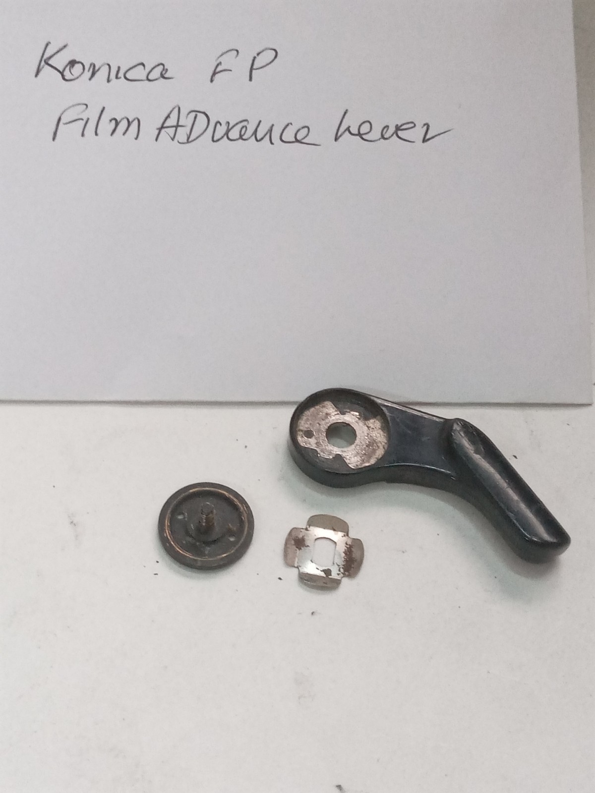 Black Konica FP Camera Film Advance Knob / Lever Original Used Spare Part