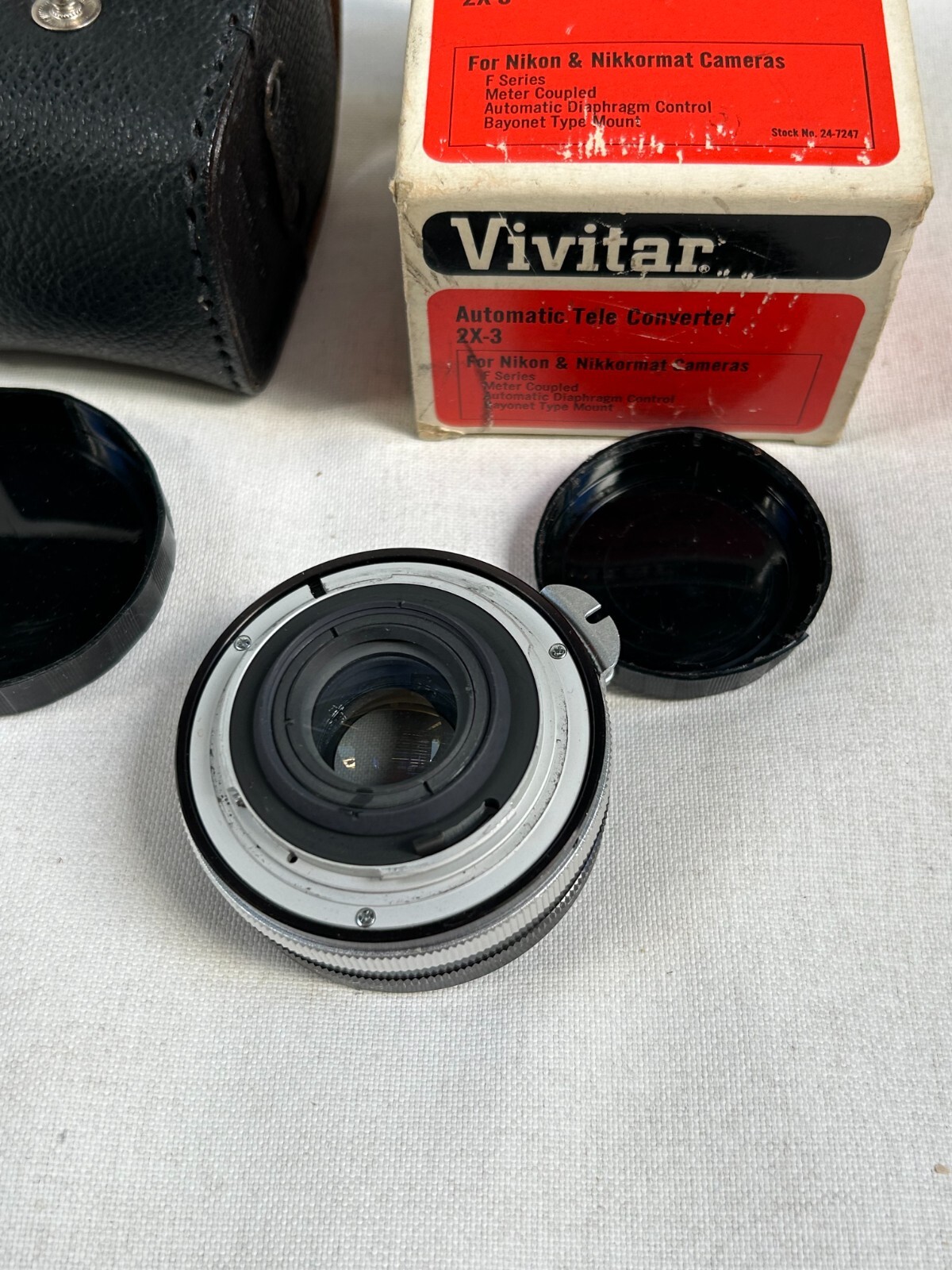 Vivitar Automatic Tele Converter 2X-3 Japan NM WITH CASE AND ORIGINAL BOX
