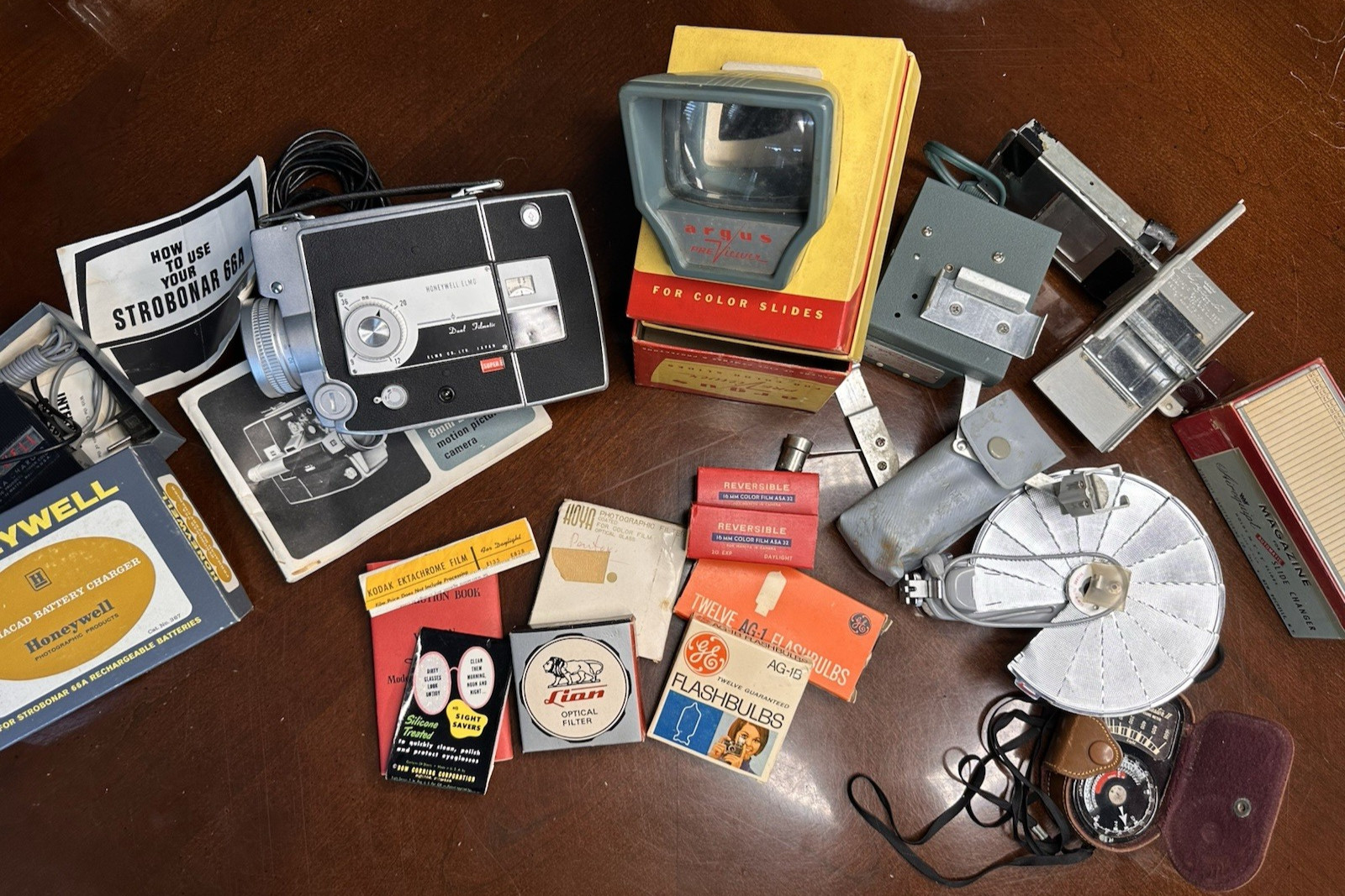 Lot of Vintage Camera / Photography Equipment / Accessories Honeywell Argus