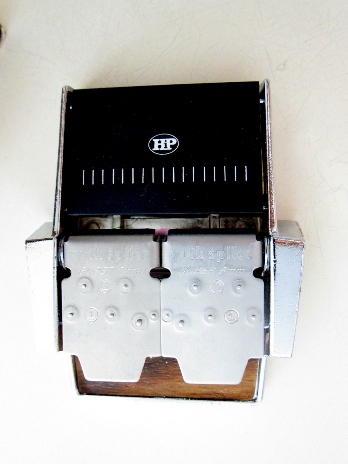 HP HUDSON PHOTOGRAPHIC SUPER 8 MOVIE TAPE AUTOMATIC BUTT SPLICER QUICK SPLICE