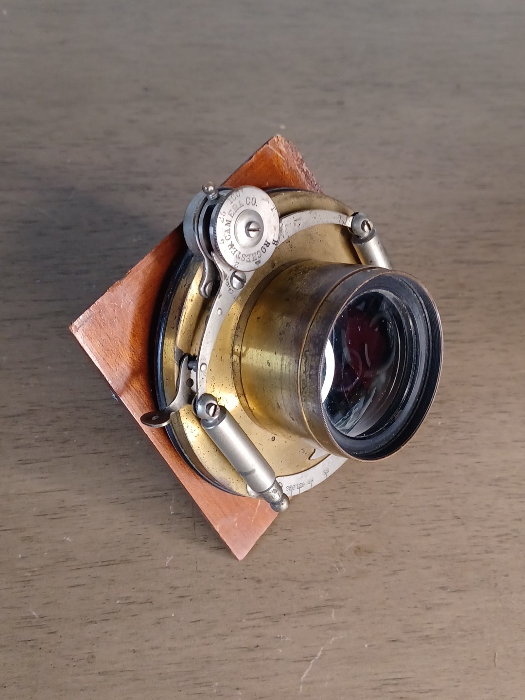 Antique Bausch & Lomb Unicum Camera Shutter With ROC Thelephoto Lens & Flange