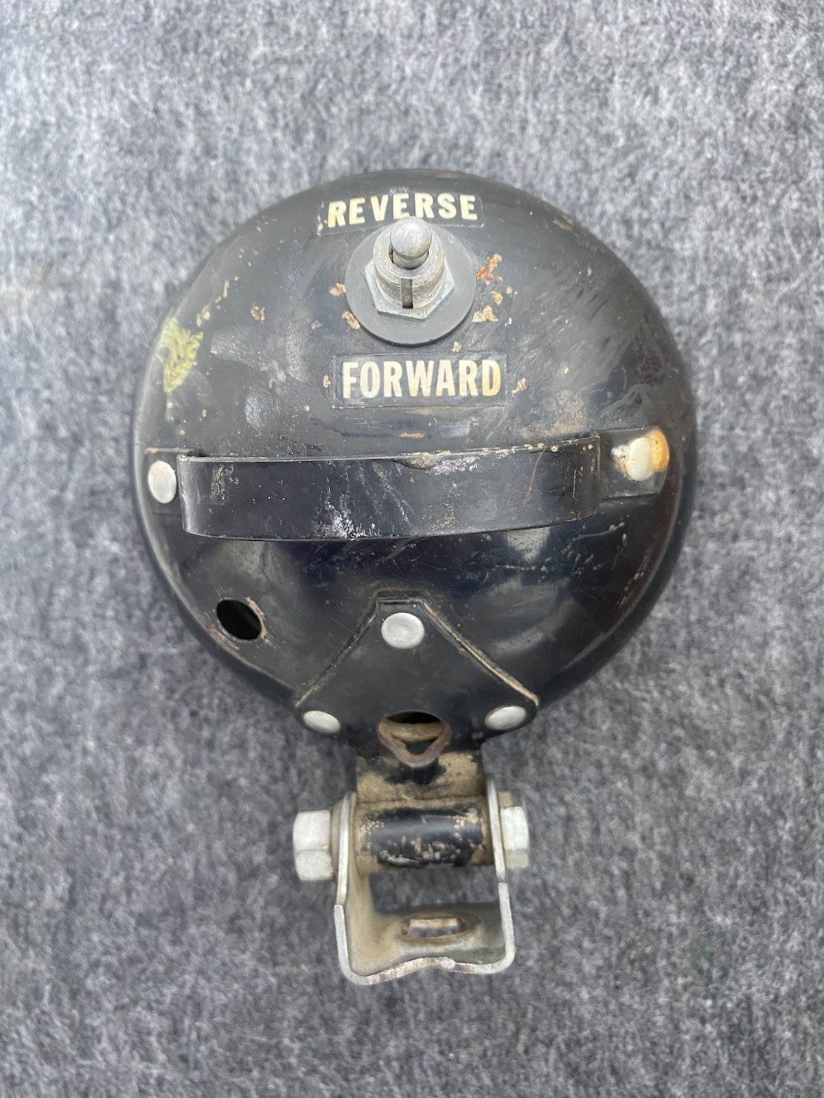 Vintage Untested Work Light Spotlight Mountable GE Bulb Lens Parts/Repair