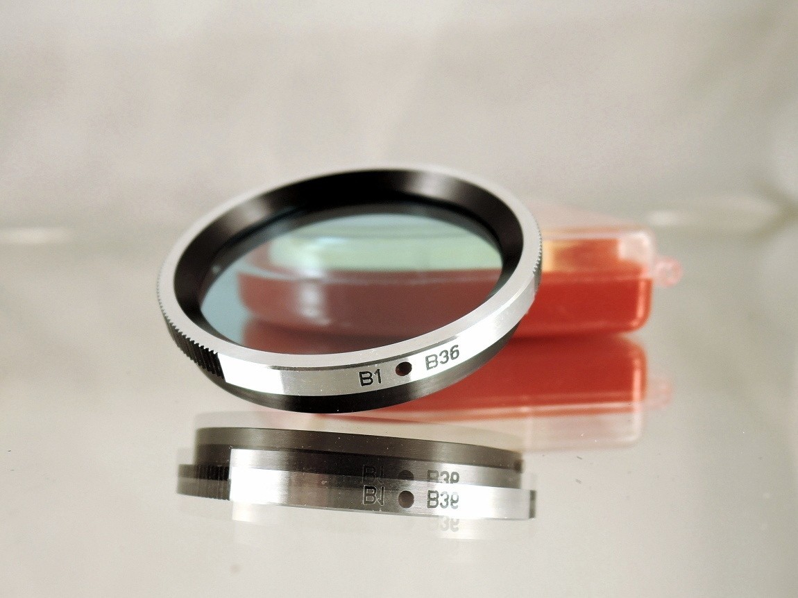 Flexaret MEOPTA B1 B36 Blue Filter Czechoslovakia Genuine Accessories Bayonet
