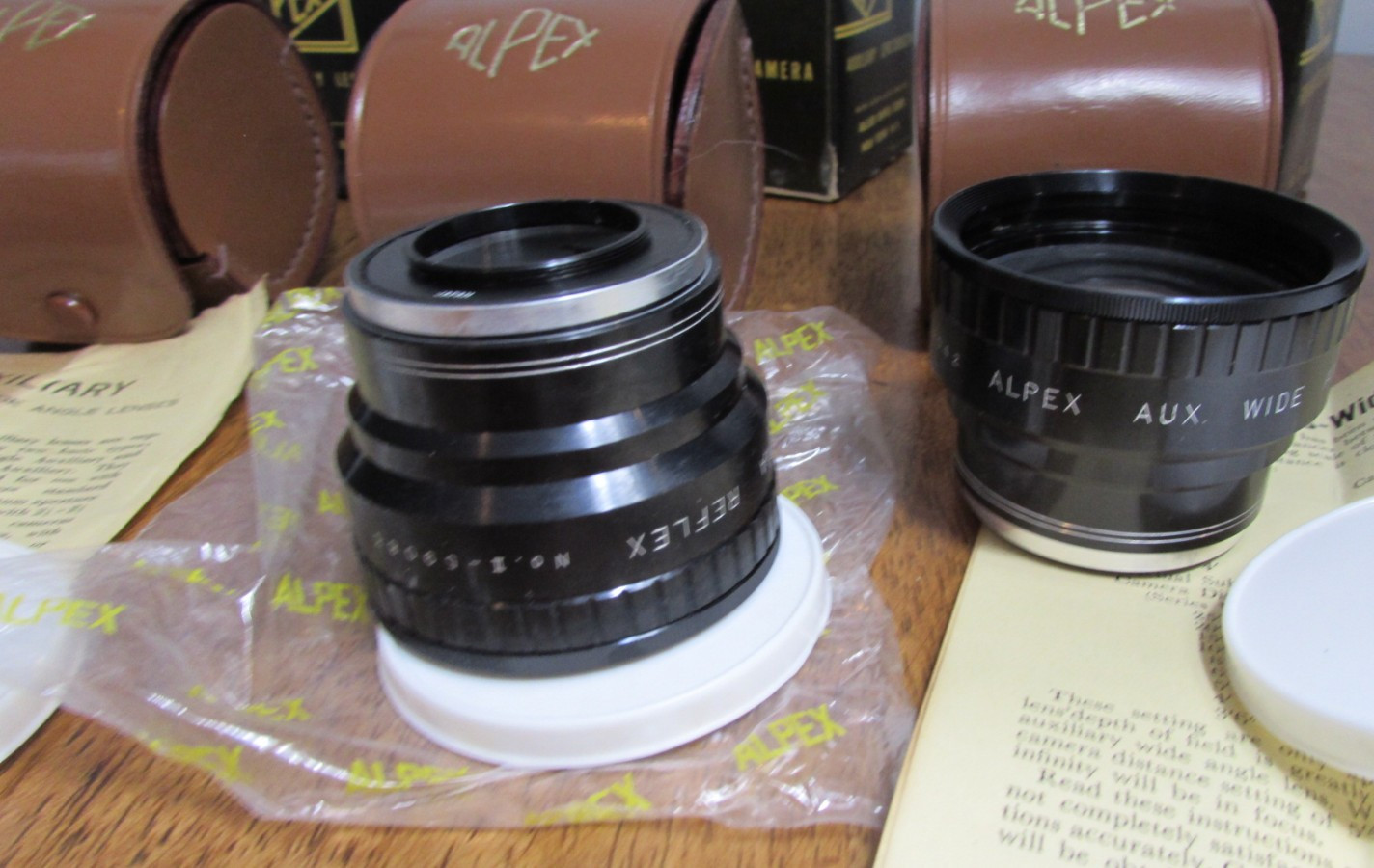 Vintage Camera Accessories Lot Lenses Parts Mixed Alpex Kaligar Kodak Vemar