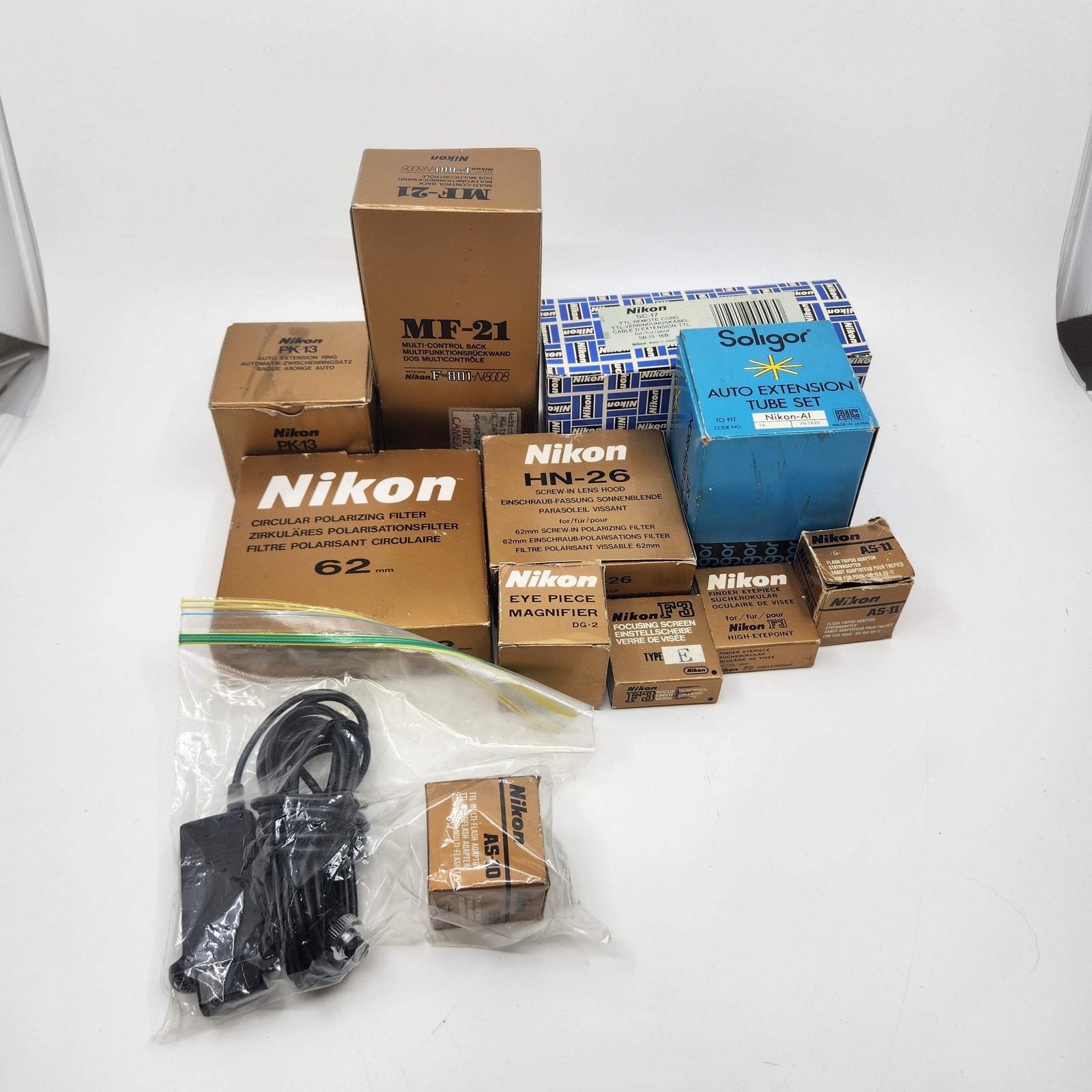 Nikon Camera Equipment Various different parts