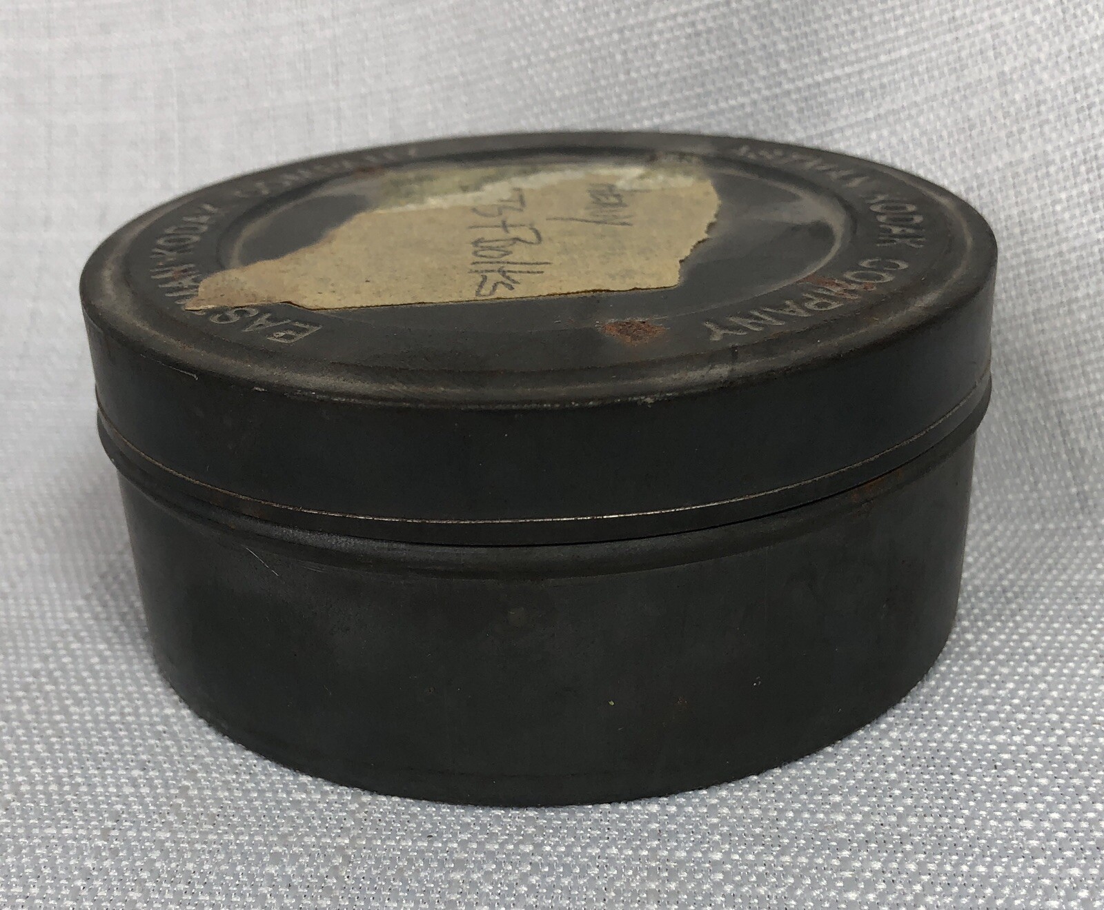 Vintage EASTMAN KODAK Company Round Metal Tin Film Container Box Holder Decor