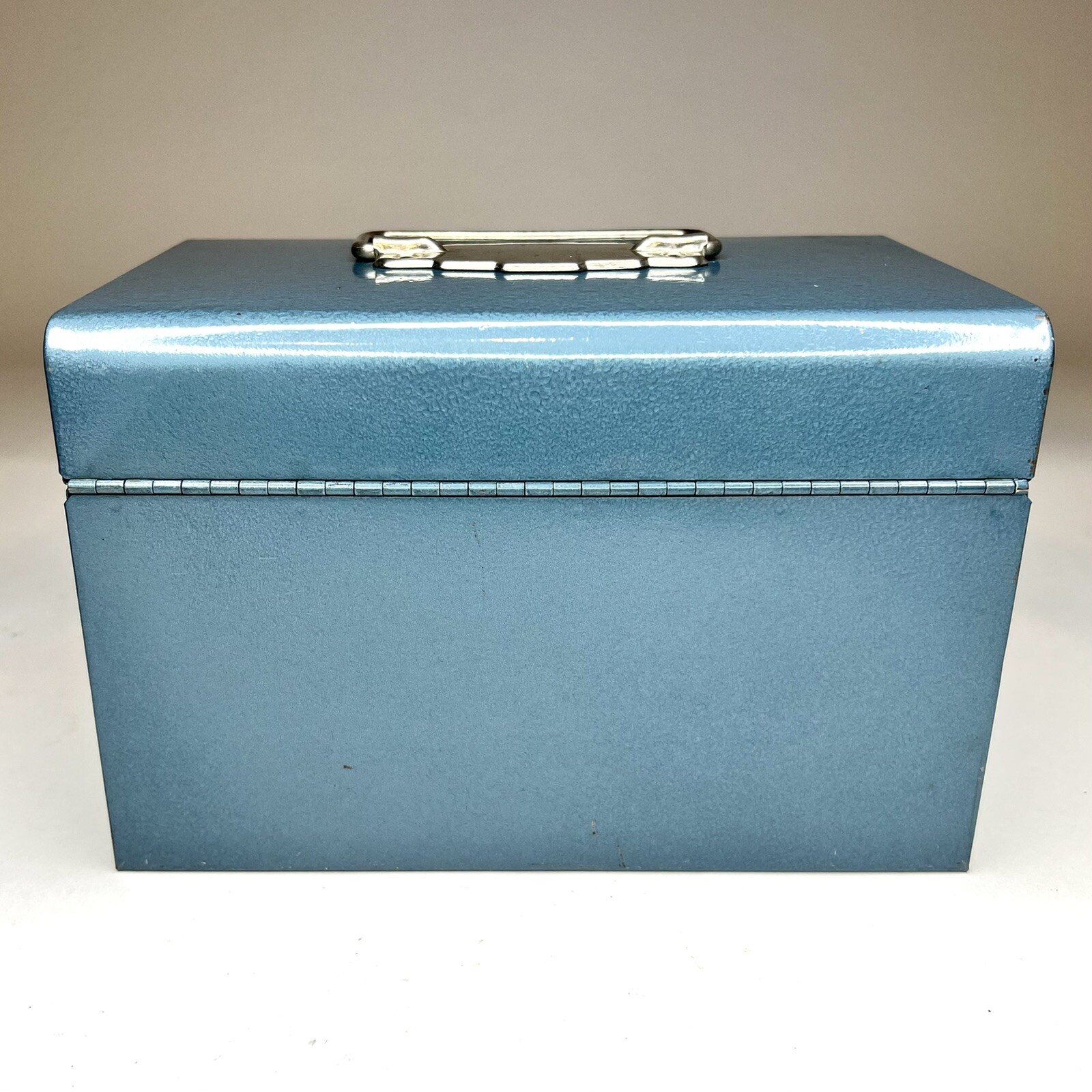 Logan De Luxe Blue Metal 8mm Movie Reel Chest Case w/ Original Box