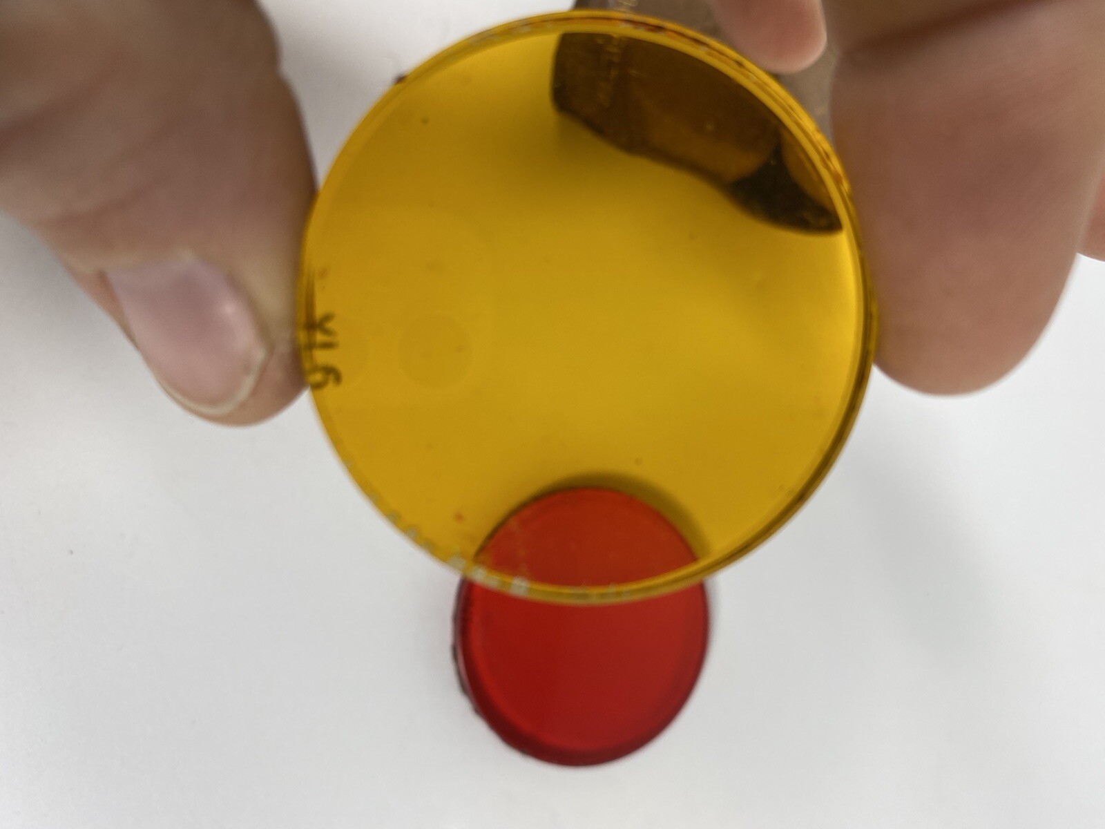 Harrison Light Filter Camera Accessories, Yellow 6 and Red 5 Discs Leather Bag