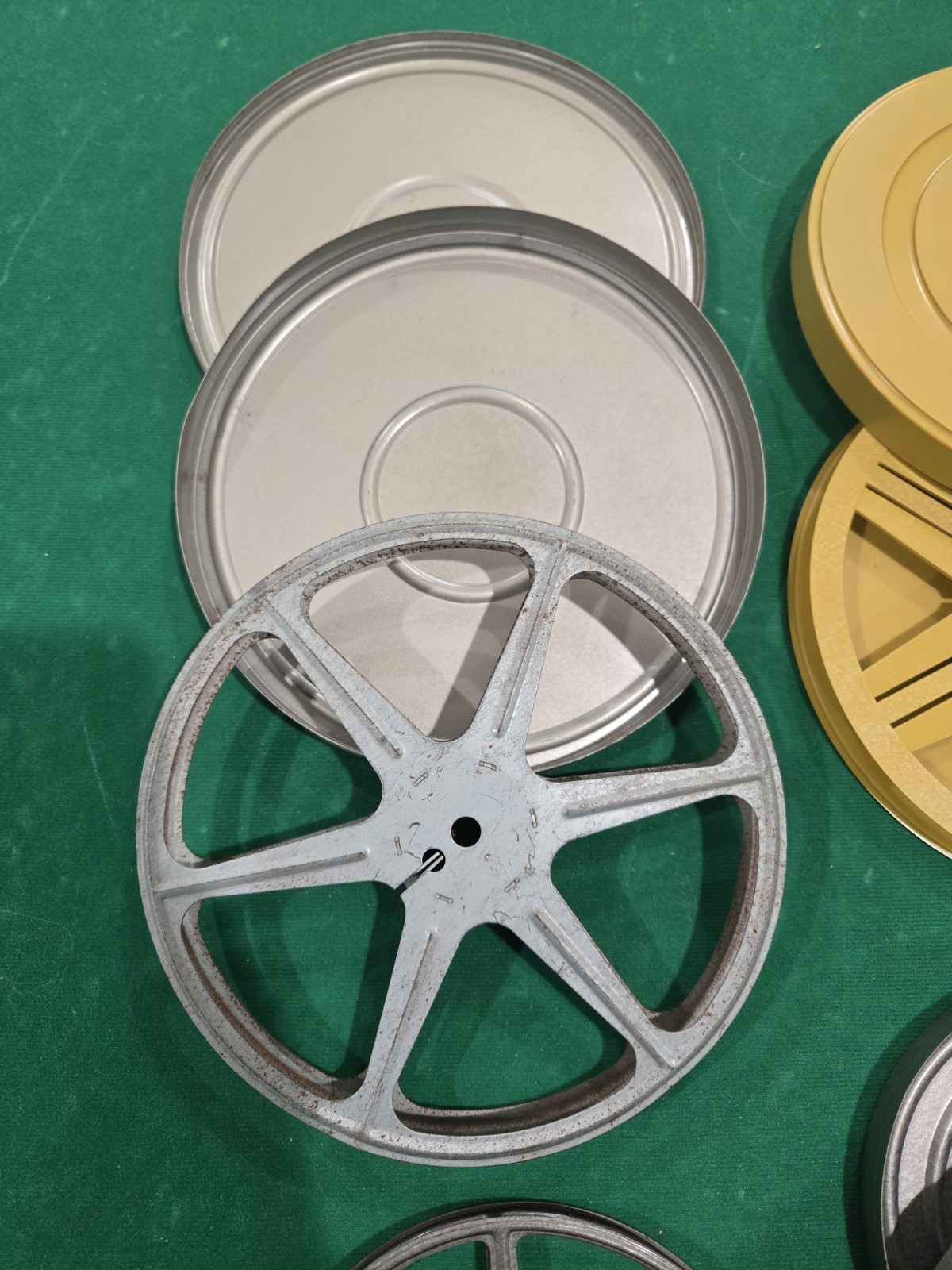 Variety of Vintage 8mm and Super 8 Reels And Cases