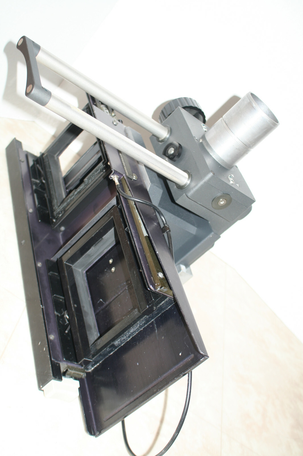 POLAROID MP4 LAND CAMERA FOCUSING BELLOW HEAD W/SLIDING 4X5 BACK + MACRO EXT.*
