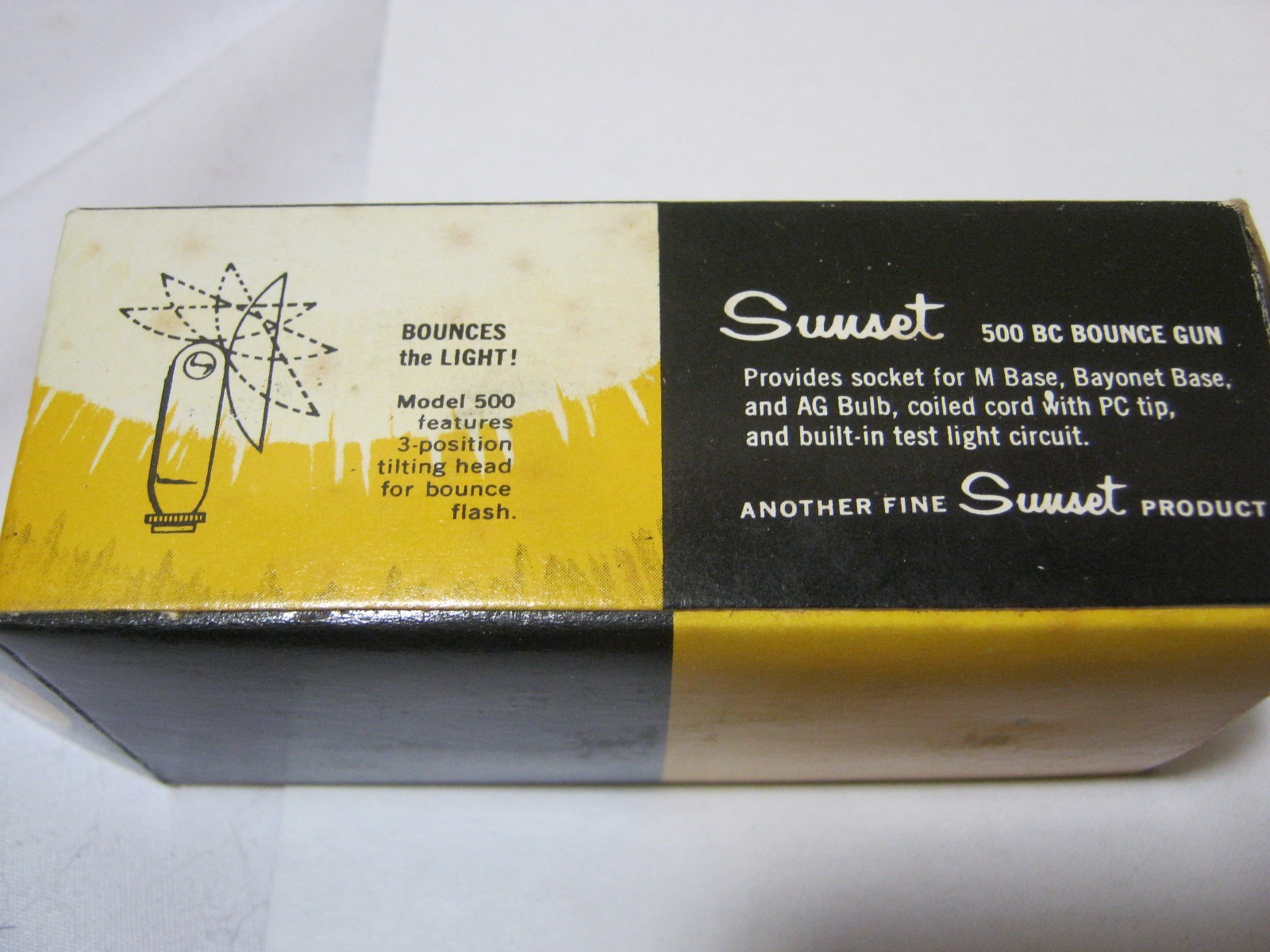 Vintage Sunset BC Bounce Gun for Camera New Old Stock Model 500