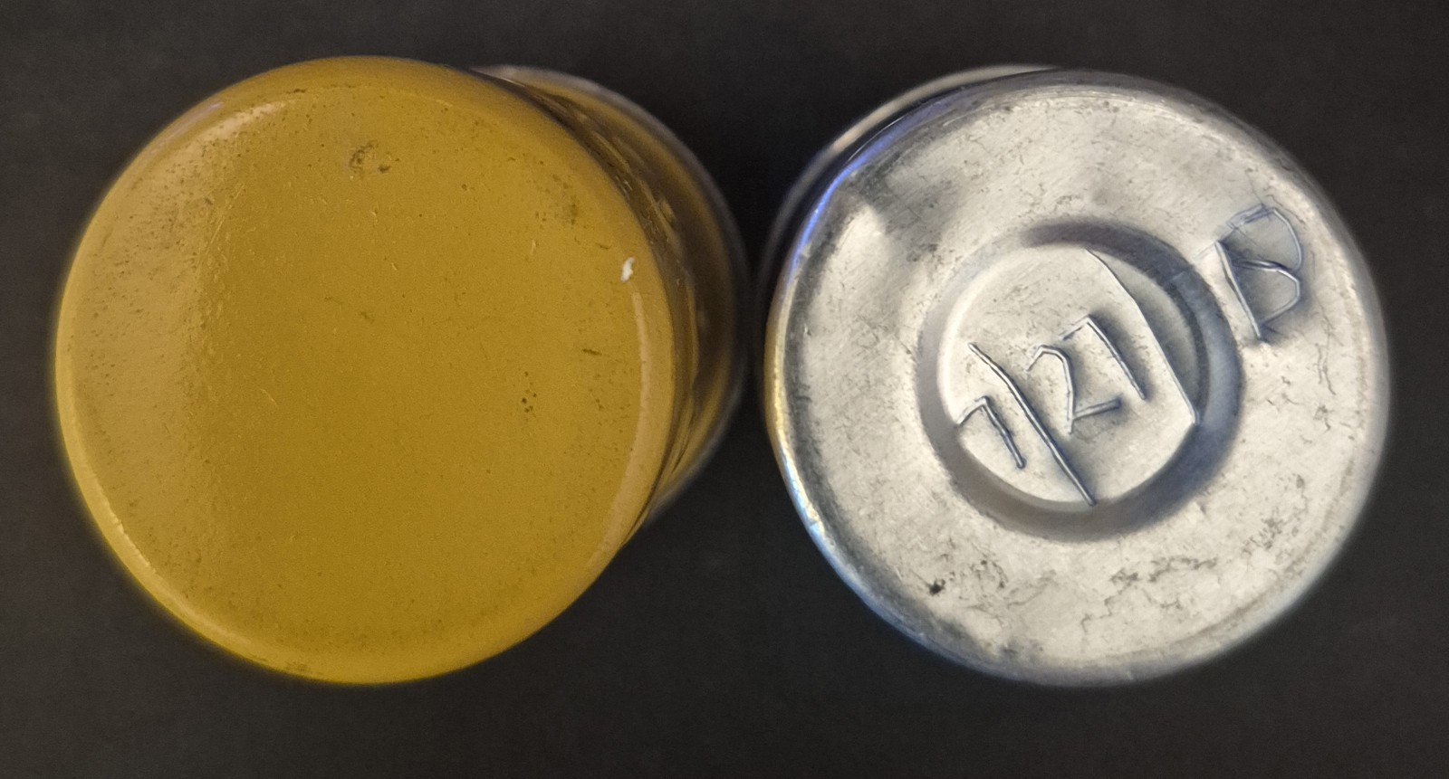 Vintage LOT (2) Kodak and Unbranded Metal Film Canisters