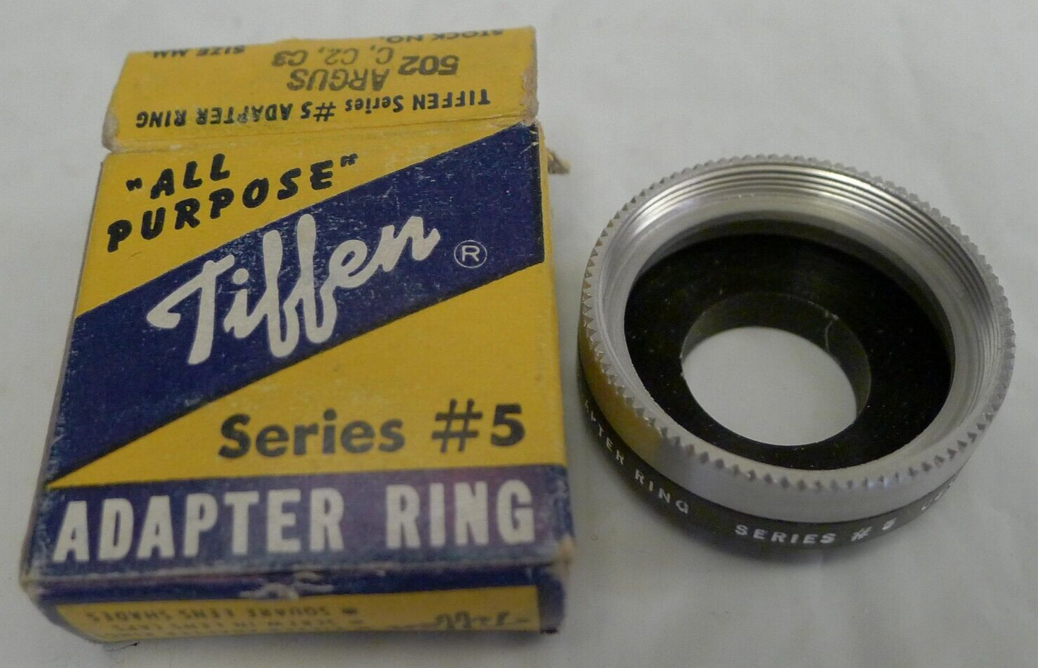 Tiffen Series 5 #502 Adapter Ring Screw-In For Argus C, C2, C3 with Box