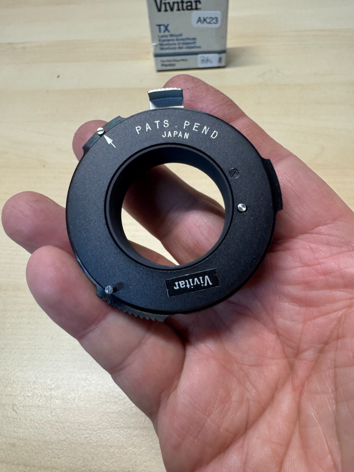 Vivitar TX Lens Mount Adapter For Petri Cameras (AK23)