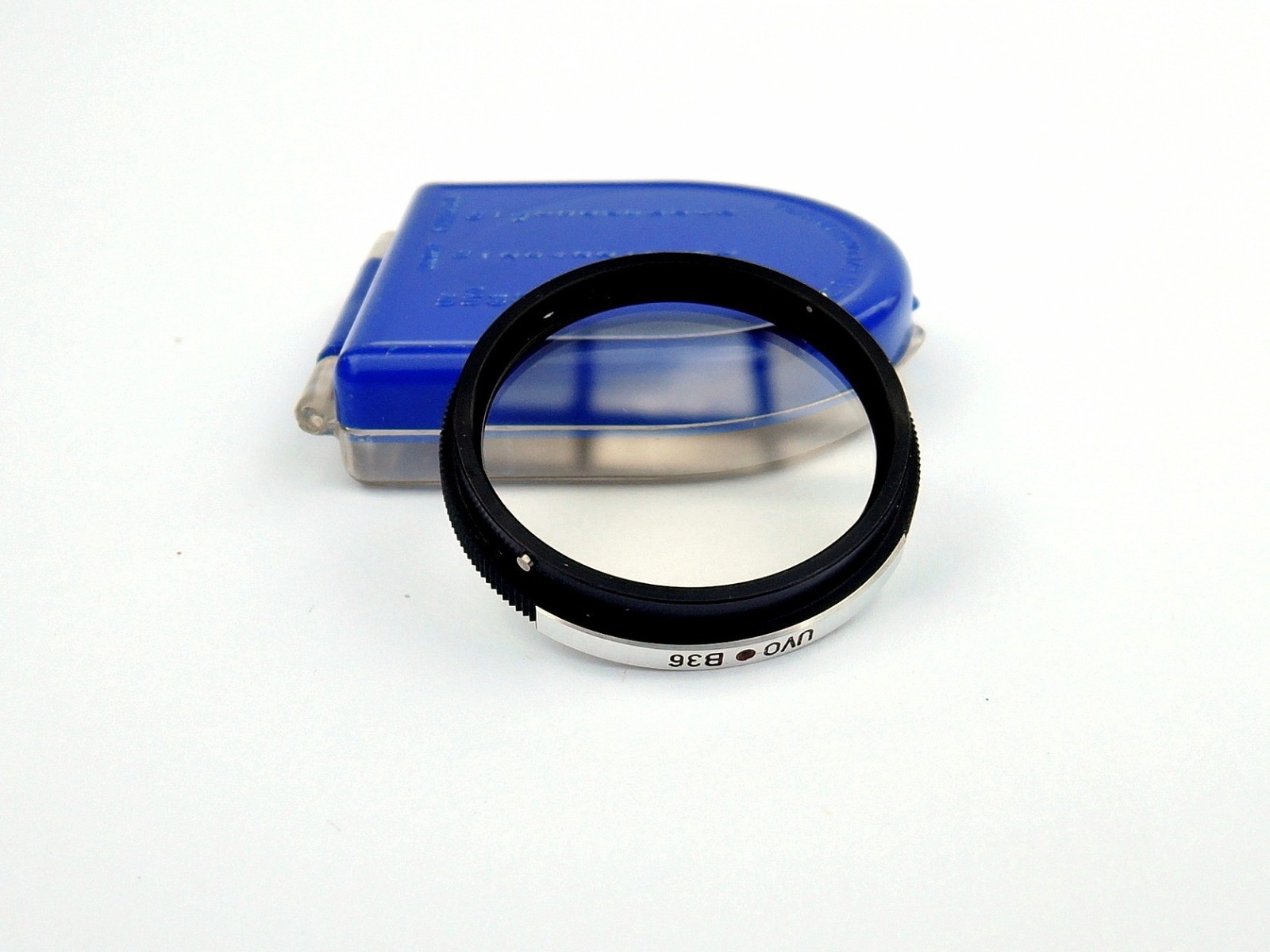 Flexaret UVO B36 Filter Meopta Accessories Bayonet RARE +right blue plastic box.