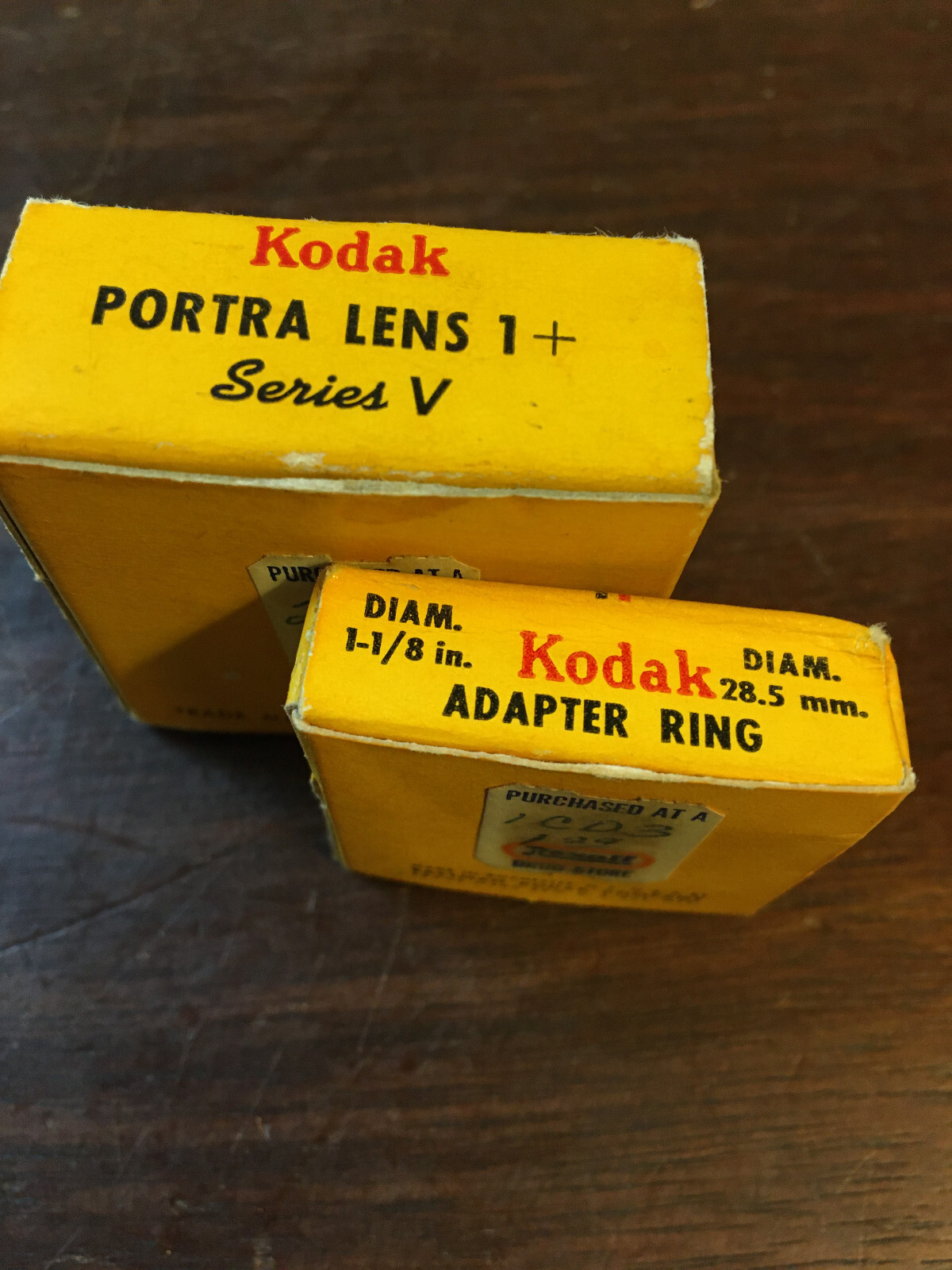 Kodak Vintage Camera Parts, Portra Lens 1+, & Adapter Ring, Series V